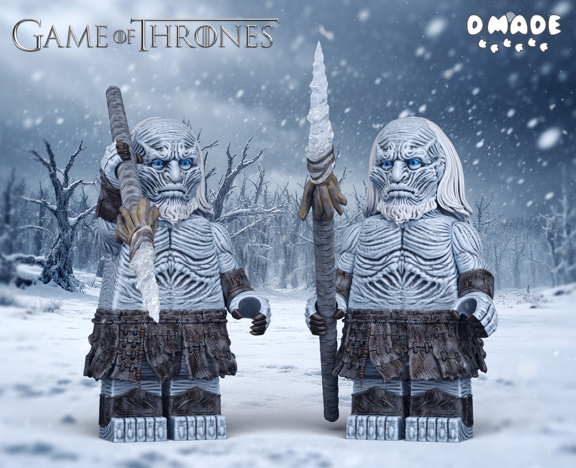 [D made][Preorder] Game of Thrones: White Walkers [UVprinted]