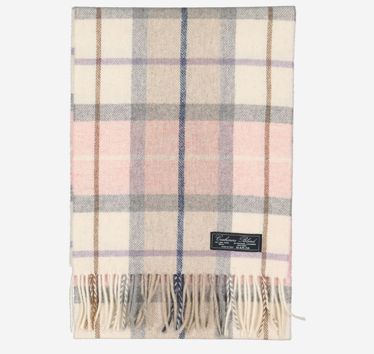 英國代購 (獨立訂單)-LINEA EMMETI Multicolour Tartan Wool Blend Scarf Gift&nbsp;Box&nbsp;164x30cm