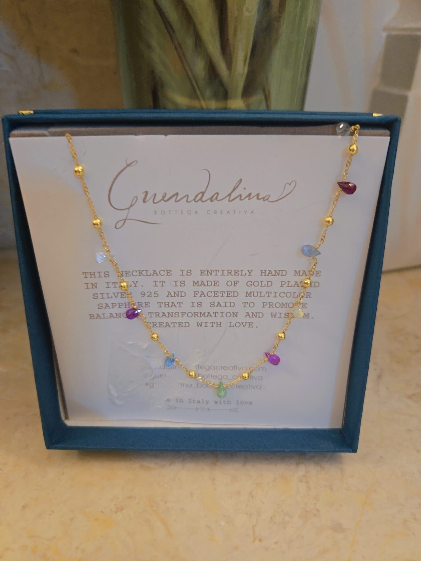 英國代購 (獨立訂單)-GUENDALINA MADE IN ITALY NECKLACE #A