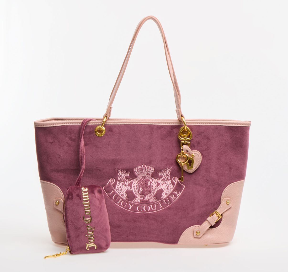 英國代購 (獨立訂單)-UICY COUTURE  Velvet Twig Shopping Tote Bag&nbsp;With&nbsp;Wallet