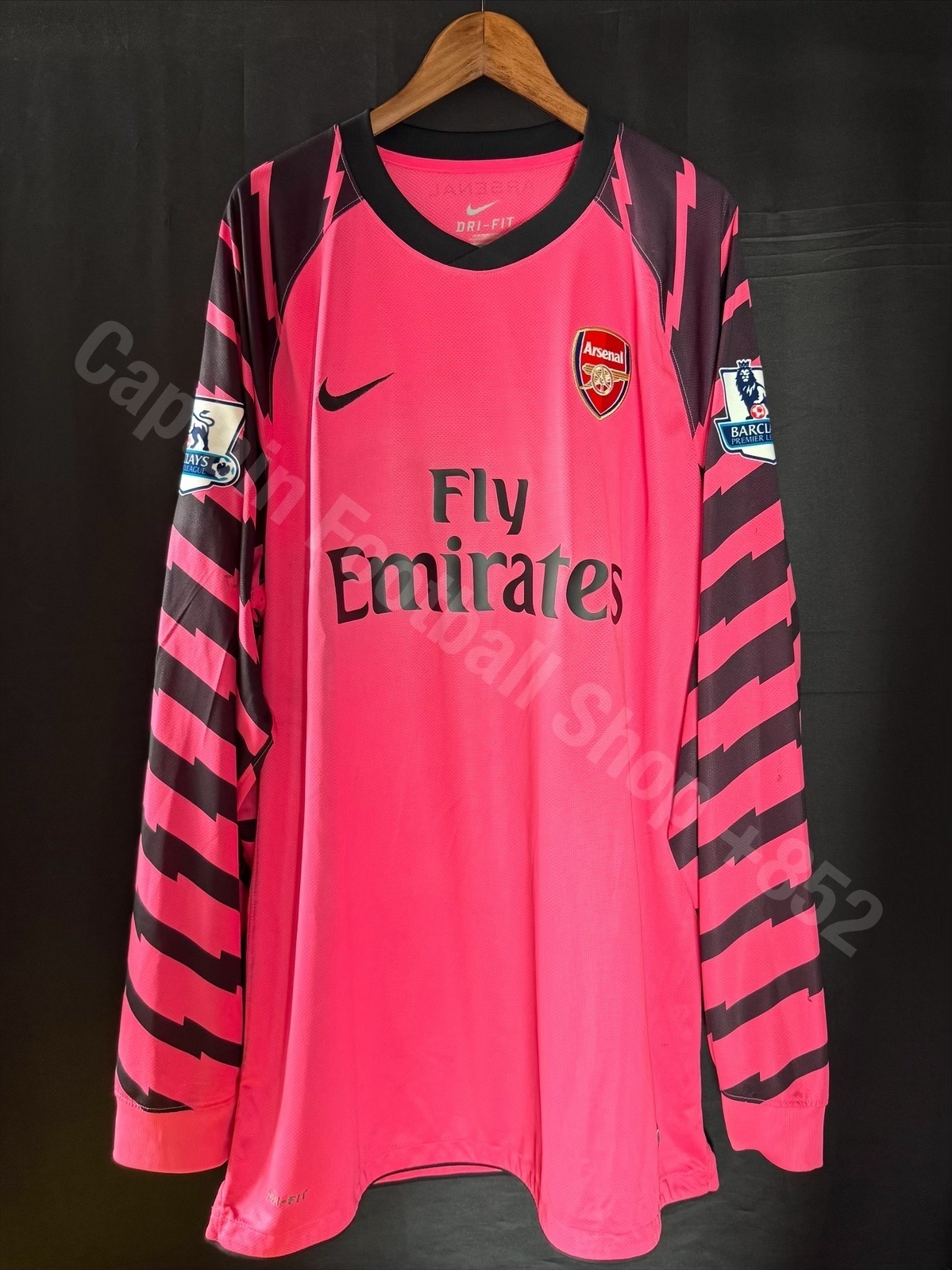 (Player Issue) Arsenal 2010-2011 Nike Pink Goalkeeper Player Issue Shirt #53 SZCZESNY