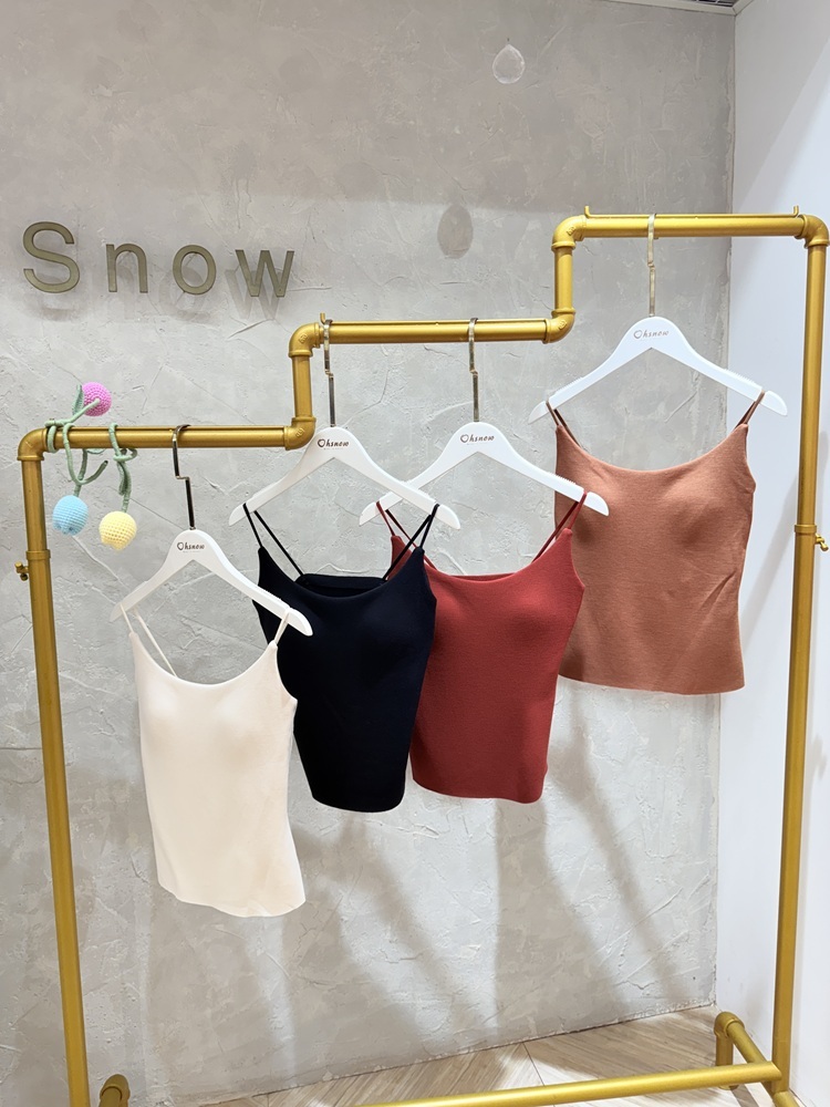 細肩帶磨毛發熱背心