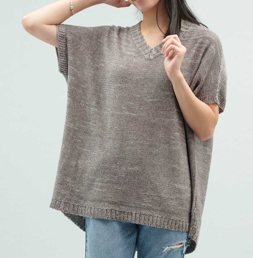 針織衫寬版設計垂墜修身