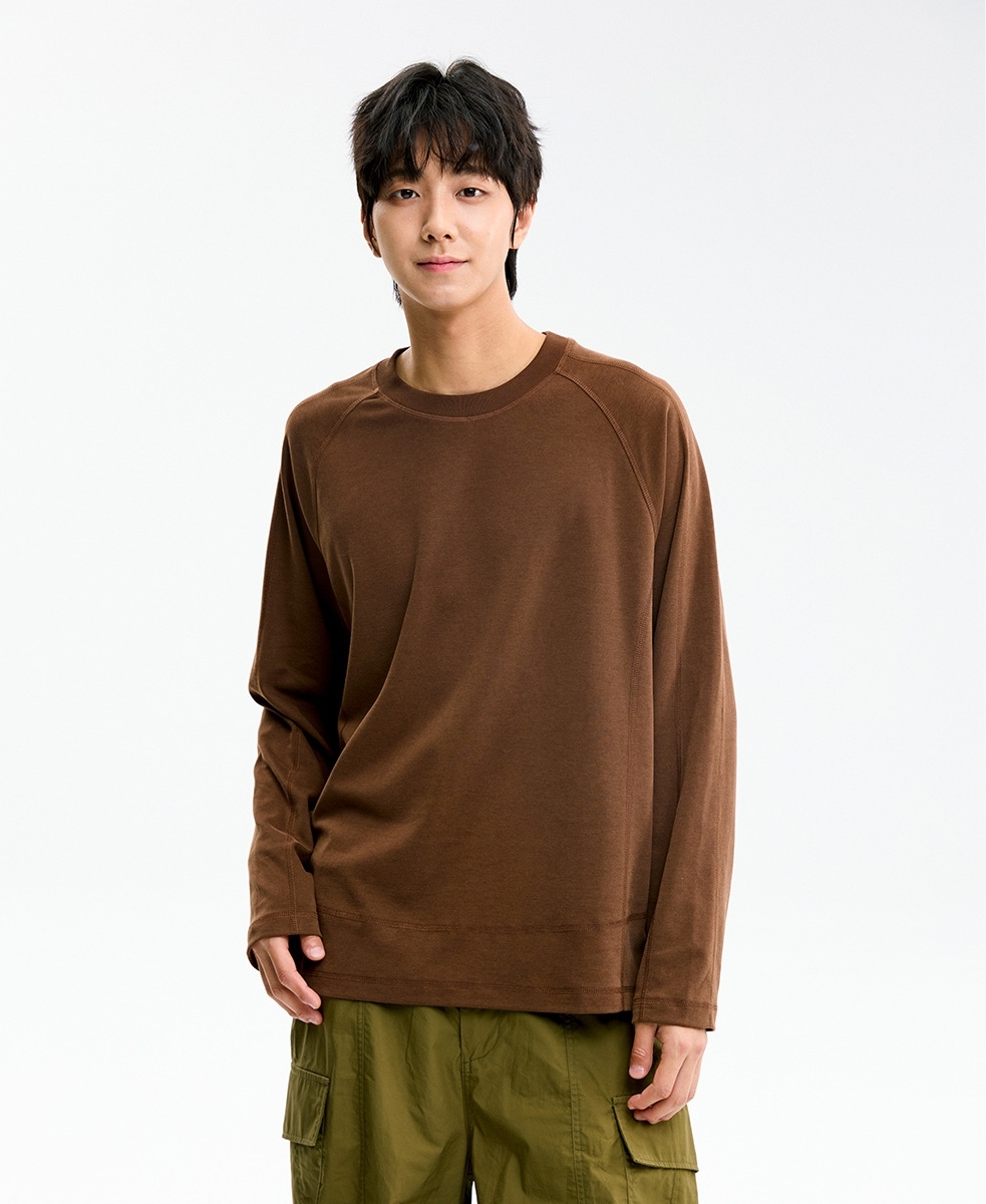 11M36 日系基礎款素色落肩上衣 兩色