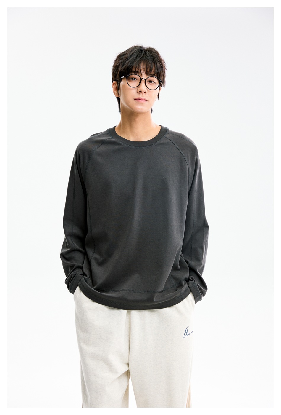 11M36 日系基礎款素色落肩上衣 兩色