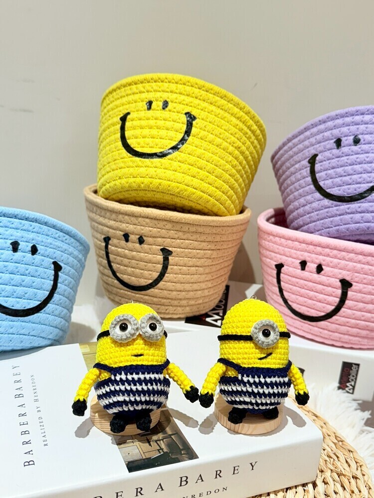 『單眼』藍白條紋小小兵吊飾