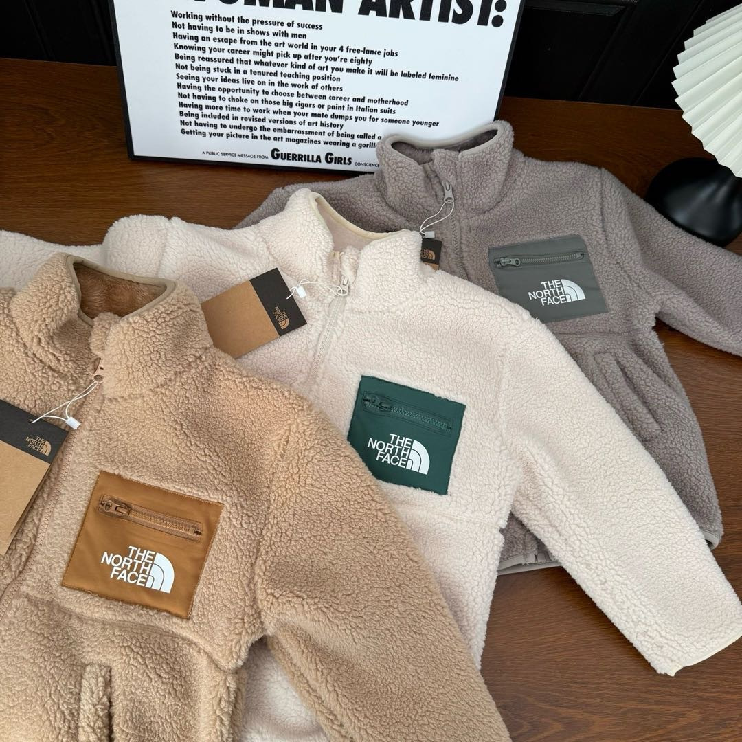 𝐓𝐡𝐞 𝐍𝐨𝐫𝐭𝐡 𝐅𝐚𝐜𝐞 立領搖粒絨加絨拉鍊口袋外套