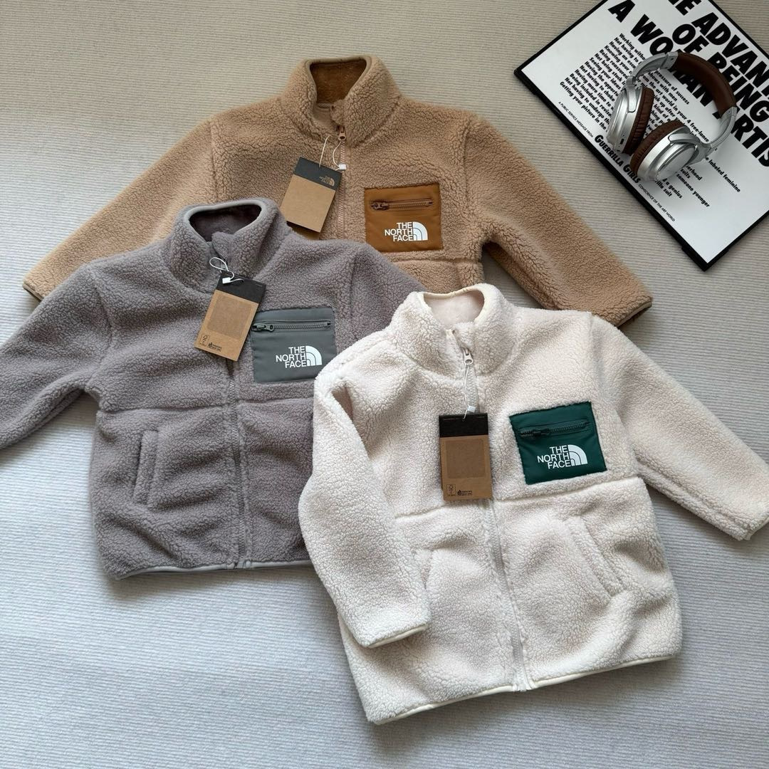 𝐓𝐡𝐞 𝐍𝐨𝐫𝐭𝐡 𝐅𝐚𝐜𝐞 立領搖粒絨加絨拉鍊口袋外套