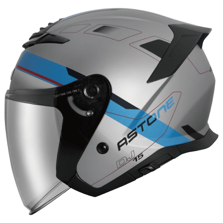 ASTONE DJ15 彩繪 XA2 平灰藍 3/4罩 安全帽