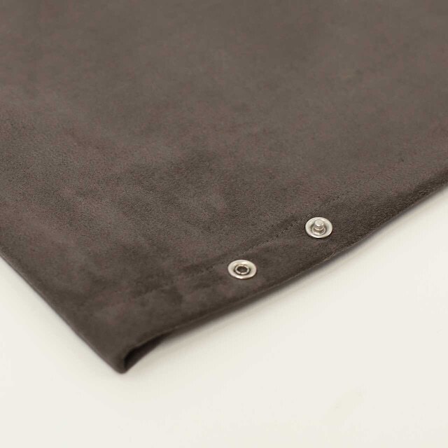 CURLY&CO - KNIT SUEDE SNAP BUTTON CARDIE / 2COLORS