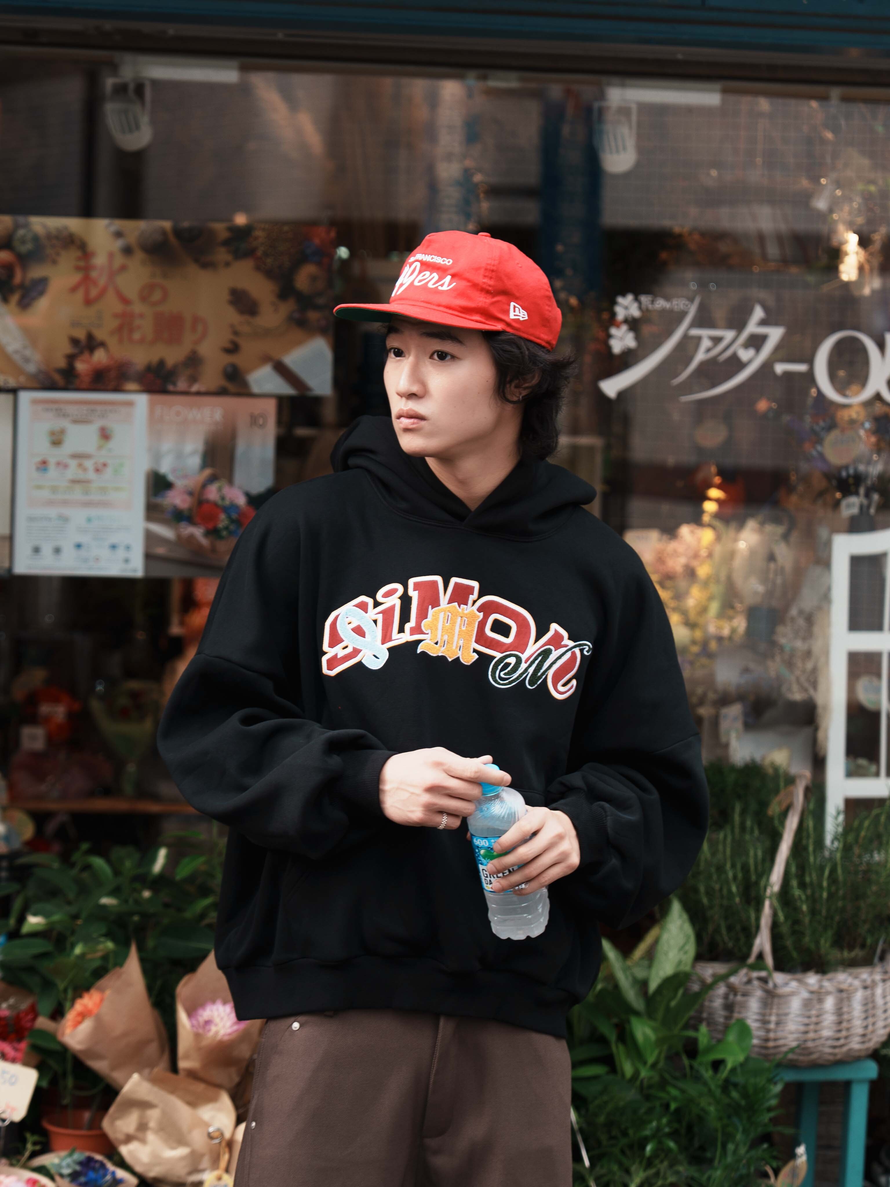 SIMON MADE HL-2501 搖滾派對 復古 貼布 美式 帽T