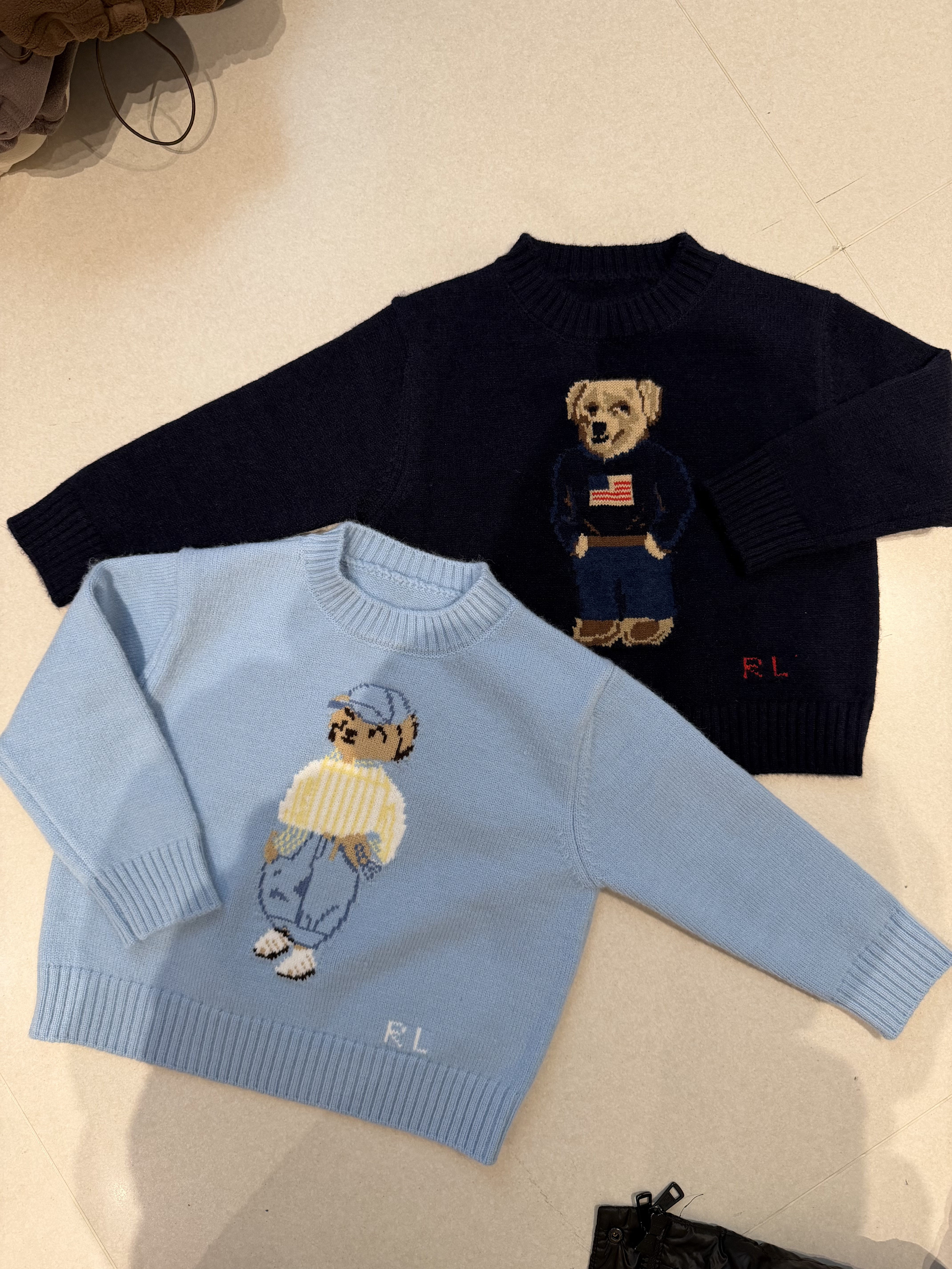 🐎𝐏𝐨𝐥𝐨 𝐑𝐚𝐥𝐩𝐡 𝐋𝐚𝐮𝐫𝐞𝐧 2色小熊毛衣