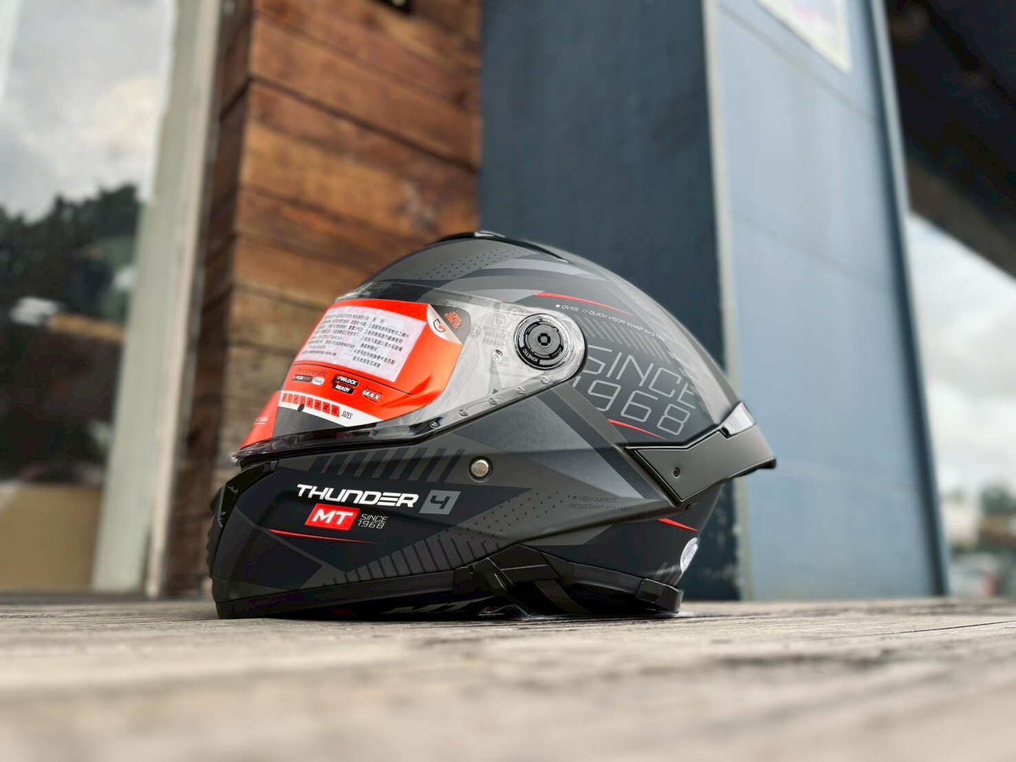 MT Helmet THUNDER 4 SV 彩繪 啞黑灰光譜 全罩 亞版