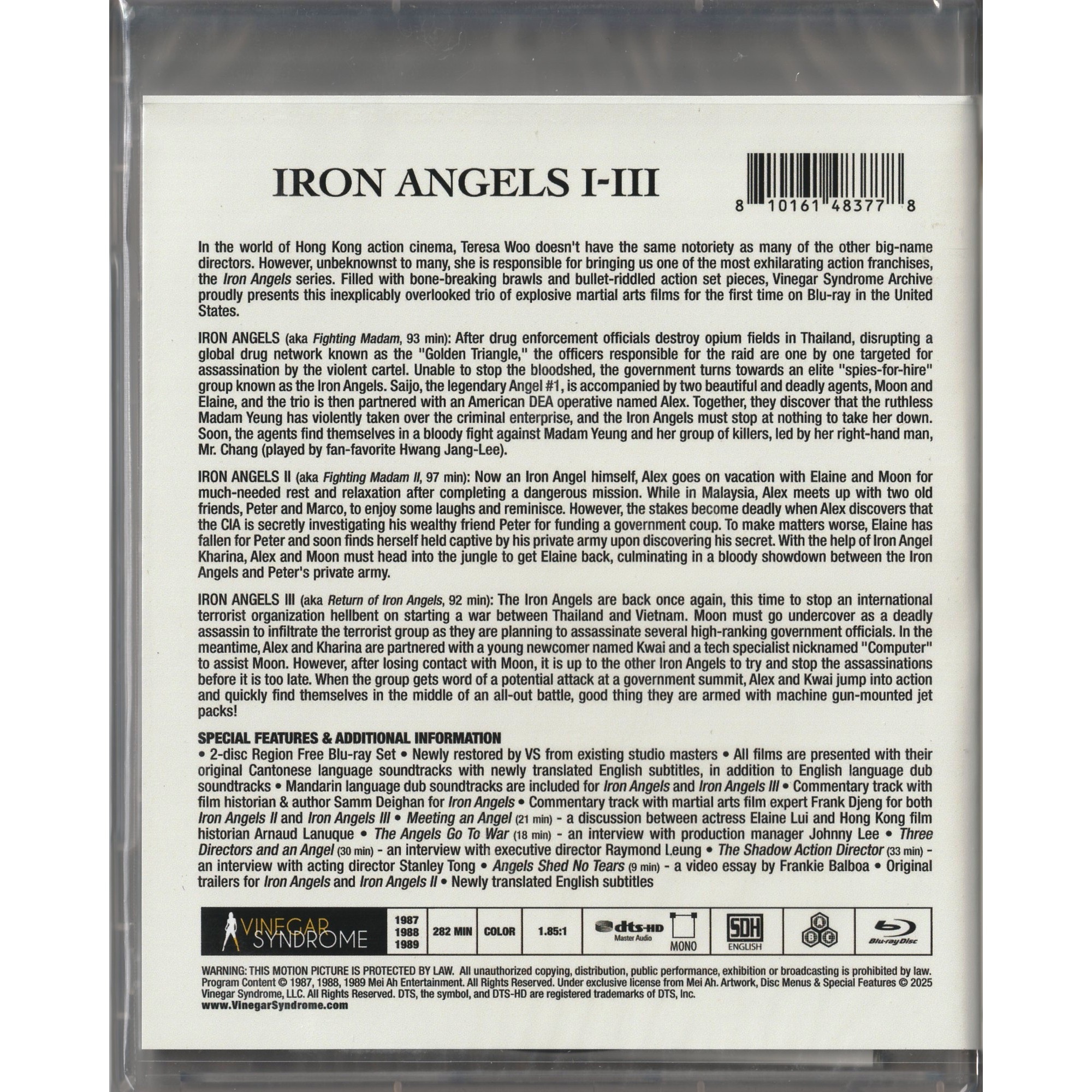 Iron Angels I-III (1987-1989) (Blu-ray) (US Version)