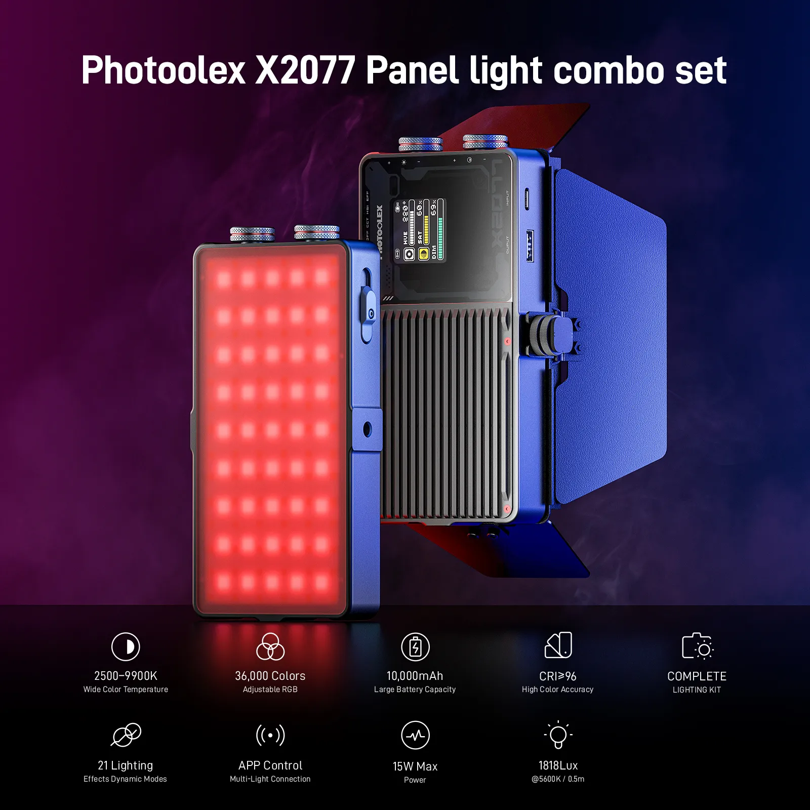 Photoolex X2077 Panel Light