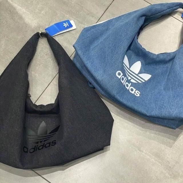 Adidas Originals logo 大容量 雲朵包 肩背包 小錢包 牛仔黑 牛仔藍