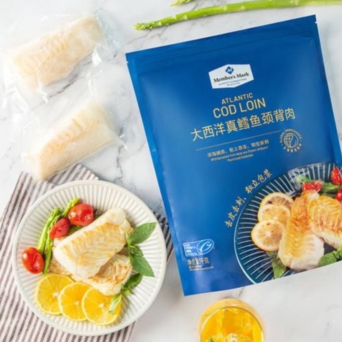 Member's Mark - 大西洋真鱈魚頸背肉, 1kg