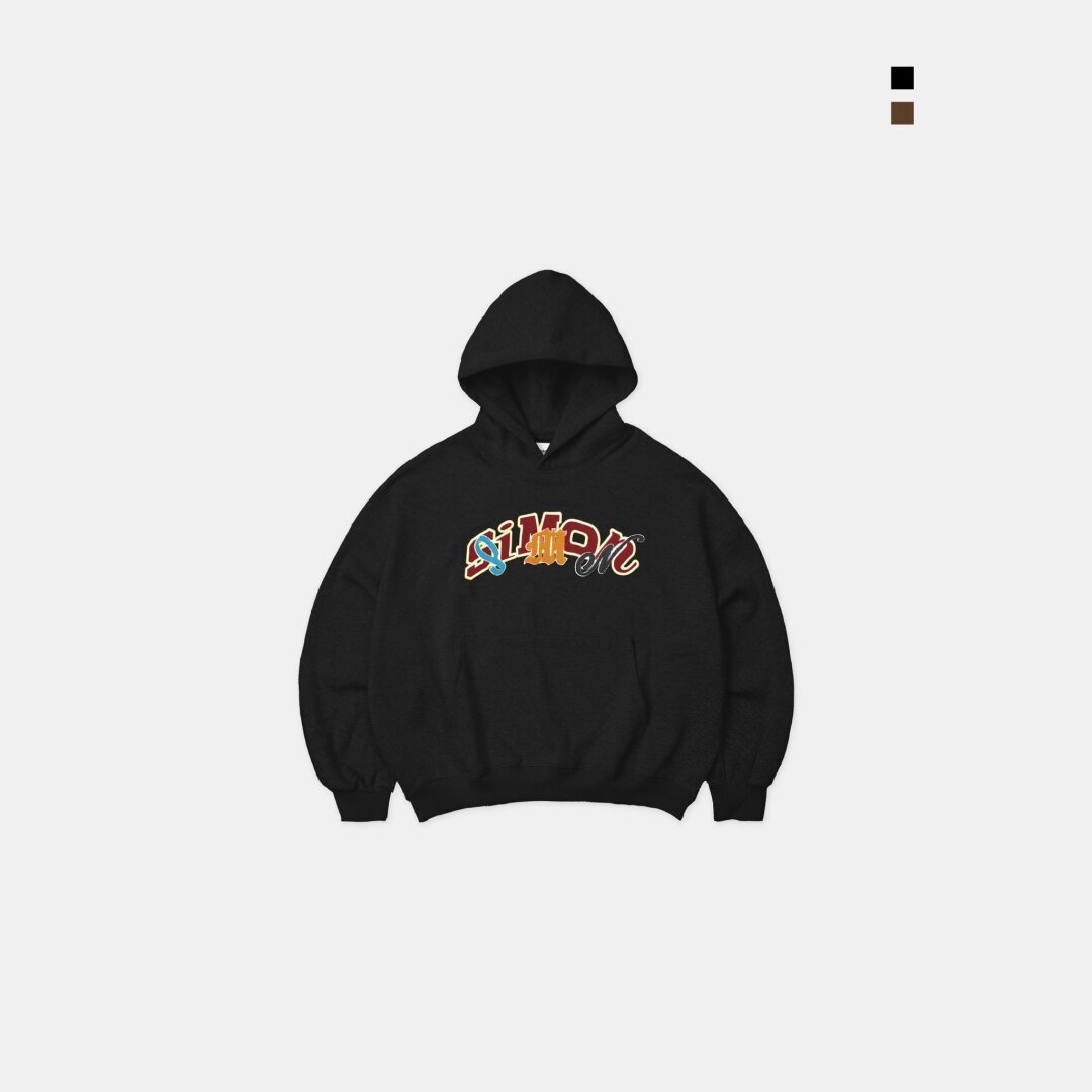 SIMON MADE HL-2501 搖滾派對 復古 貼布 美式 帽T