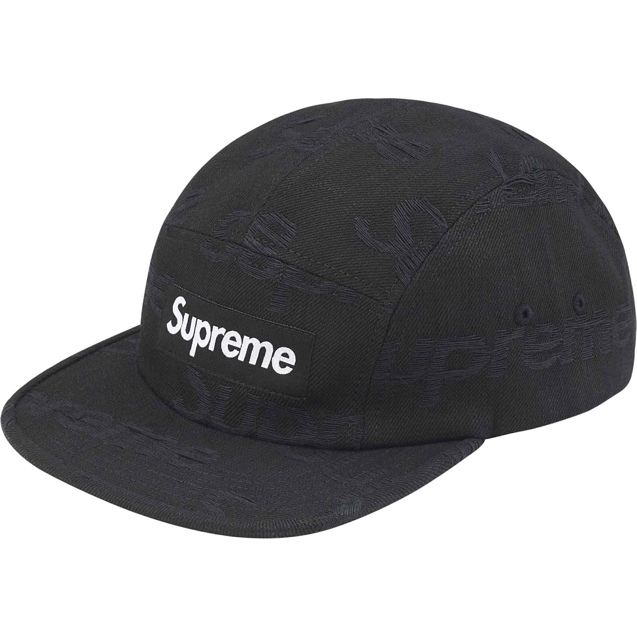 Supreme Jacquard Logos Denim Camp Cap (3Colors)
