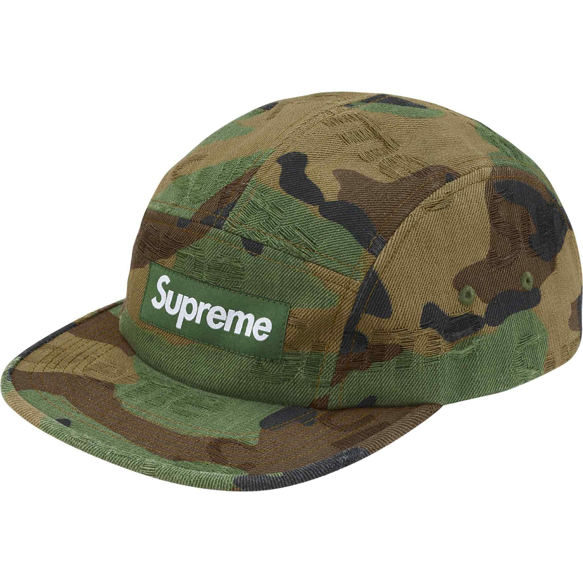 Supreme Jacquard Logos Denim Camp Cap (3Colors)