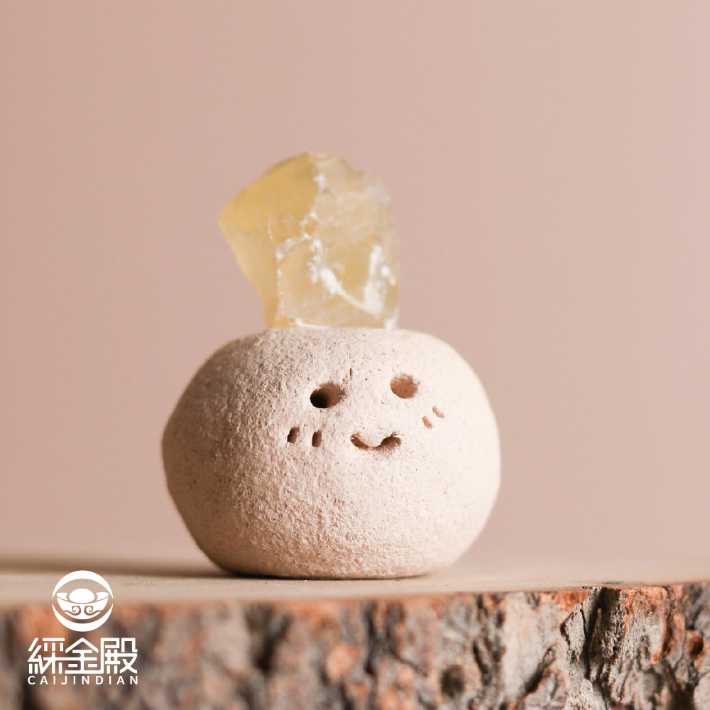 黃水晶招財礦石迷你擺件｜吸引財富｜提升自信｜積極｜茶桌擺件｜過爐加持【綵金殿】