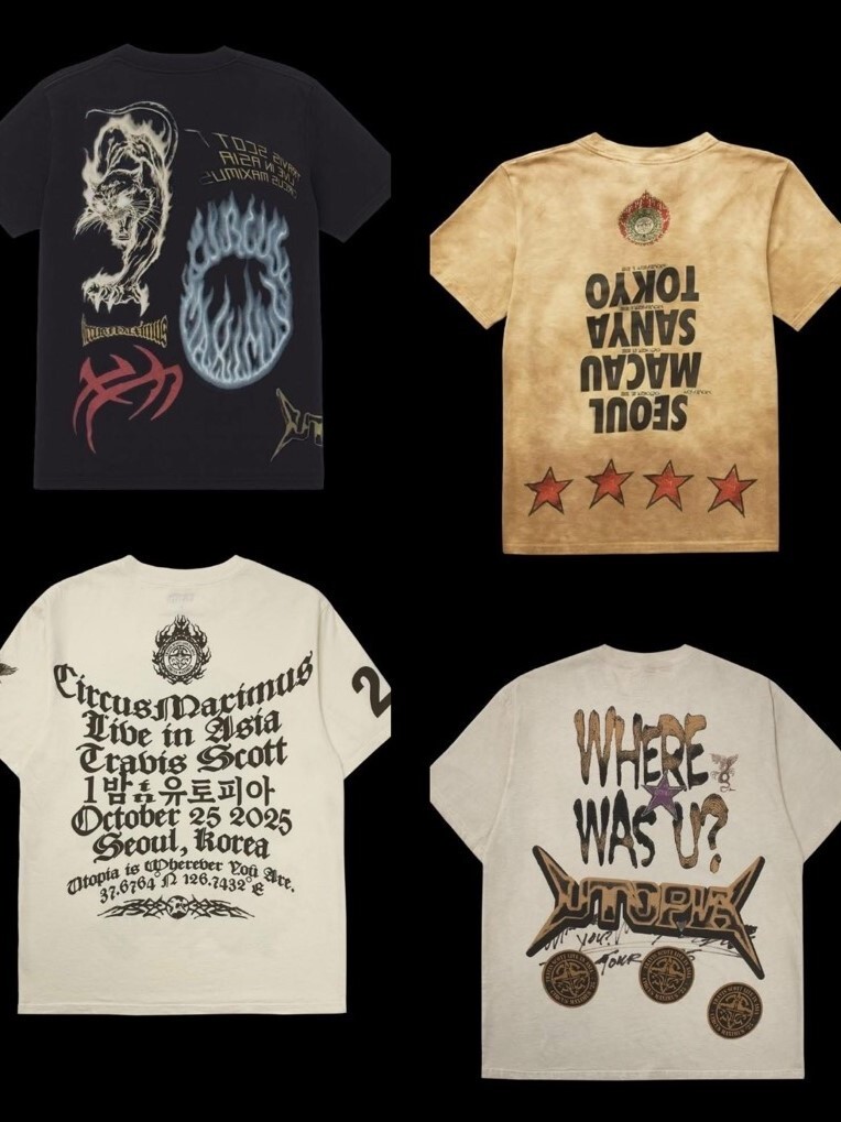 Travis Scott 日本場演唱會限定周邊  短袖T