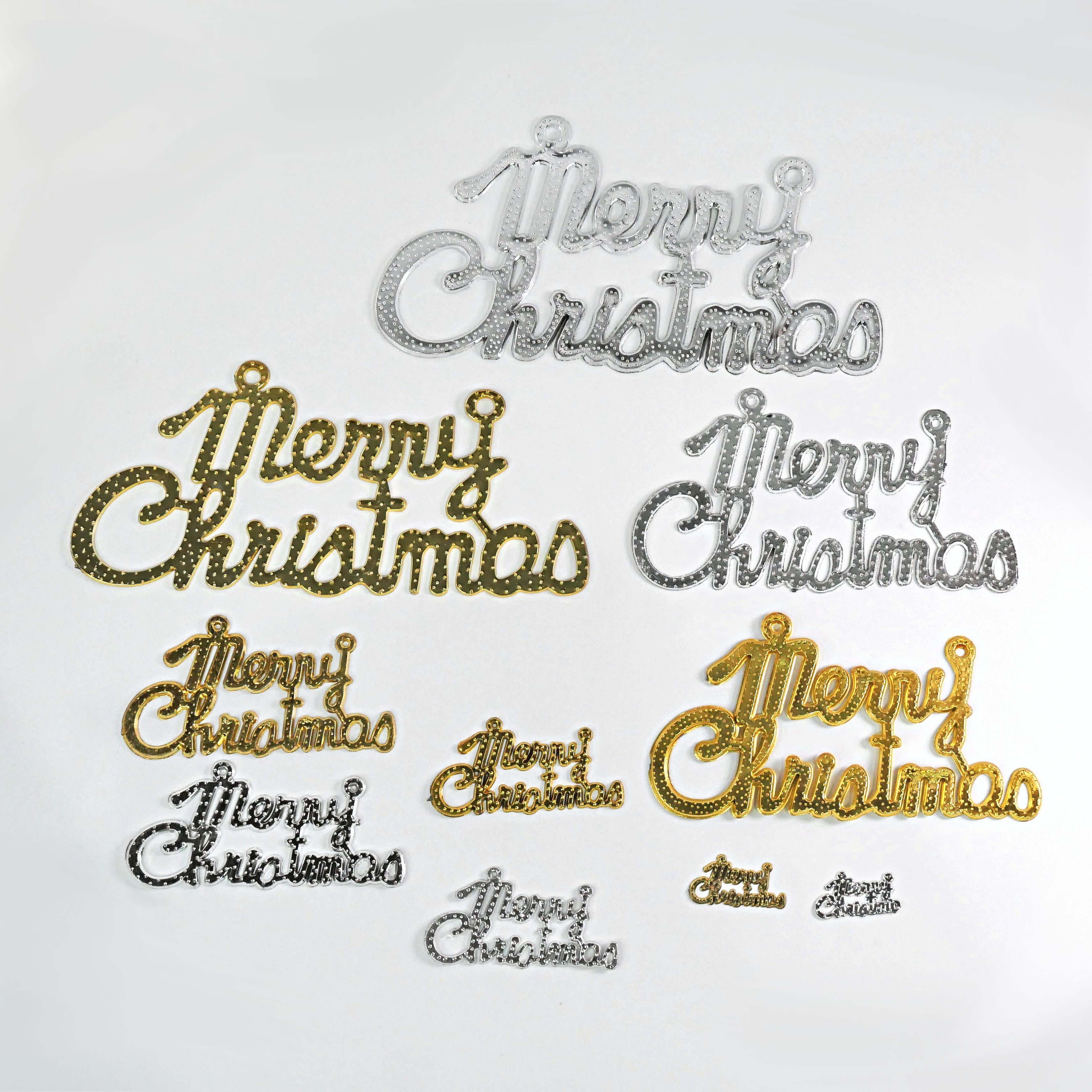 【台灣現貨速發】電鍍聖誕字MERRY CHRISTMAS｜3.5 4.5 7 10 14 19cm｜聖誕節 裝飾 字母