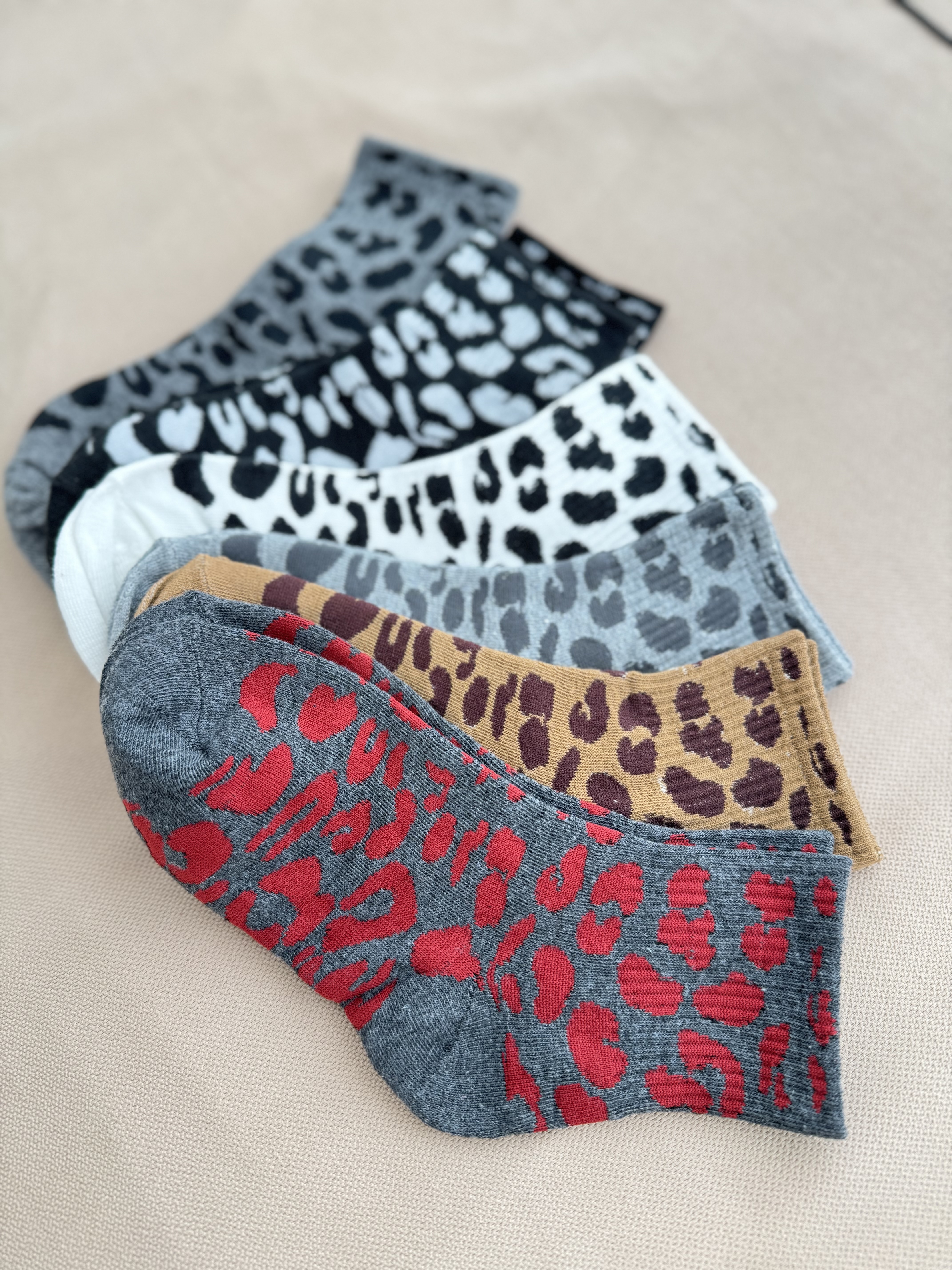 G26 豹紋短袾 (6對)