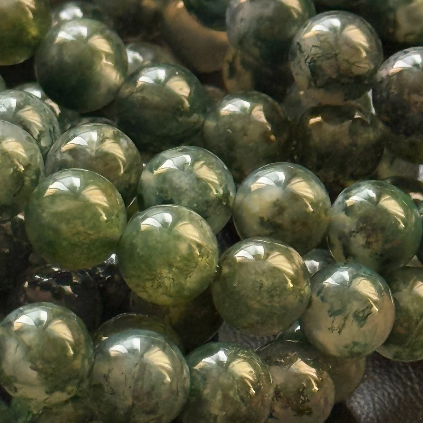 [原石] 冰種水草瑪瑙 水晶手串