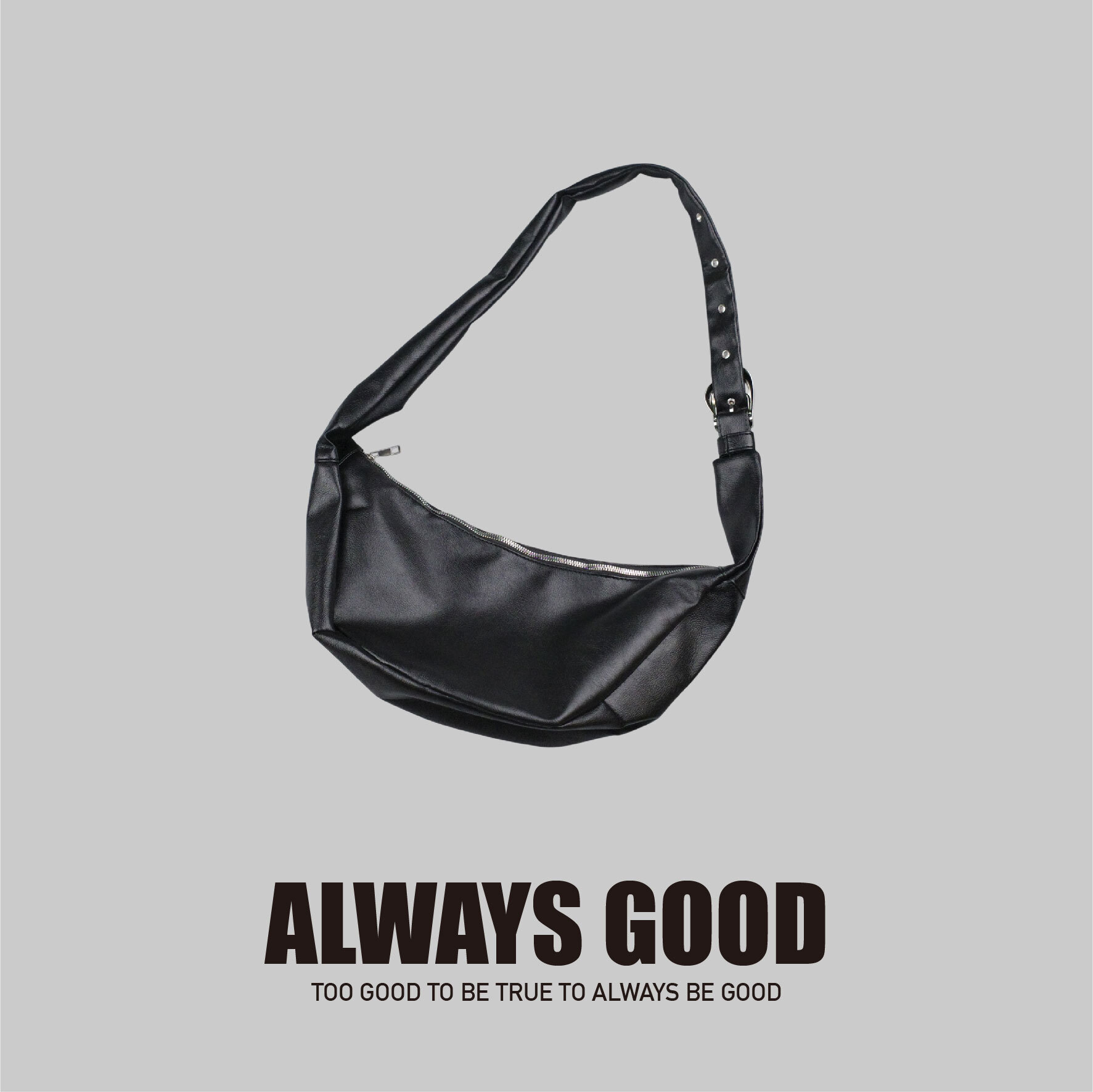 『Always_Good』皮革 單肩 斜背包