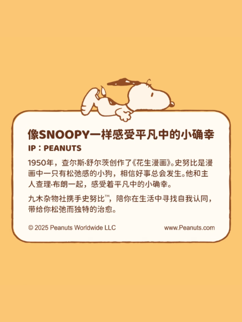 【 現貨｜預購 】九木雜物社 x PEANUTS 烘培系列毛絨冰箱貼盲盒