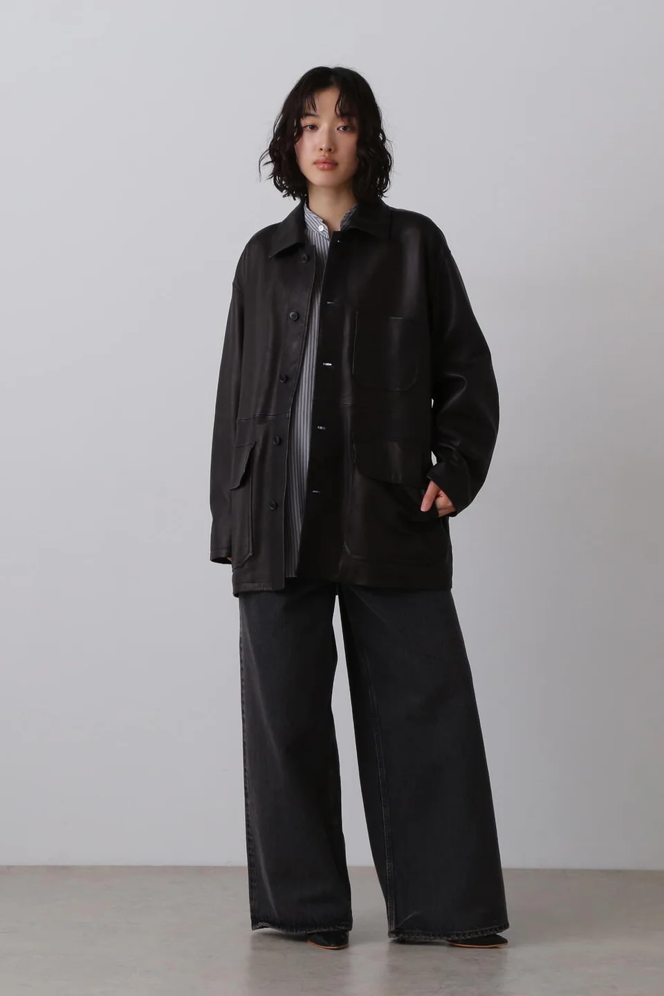 YLÈVE SHEEP LEATHER COVERALL JK