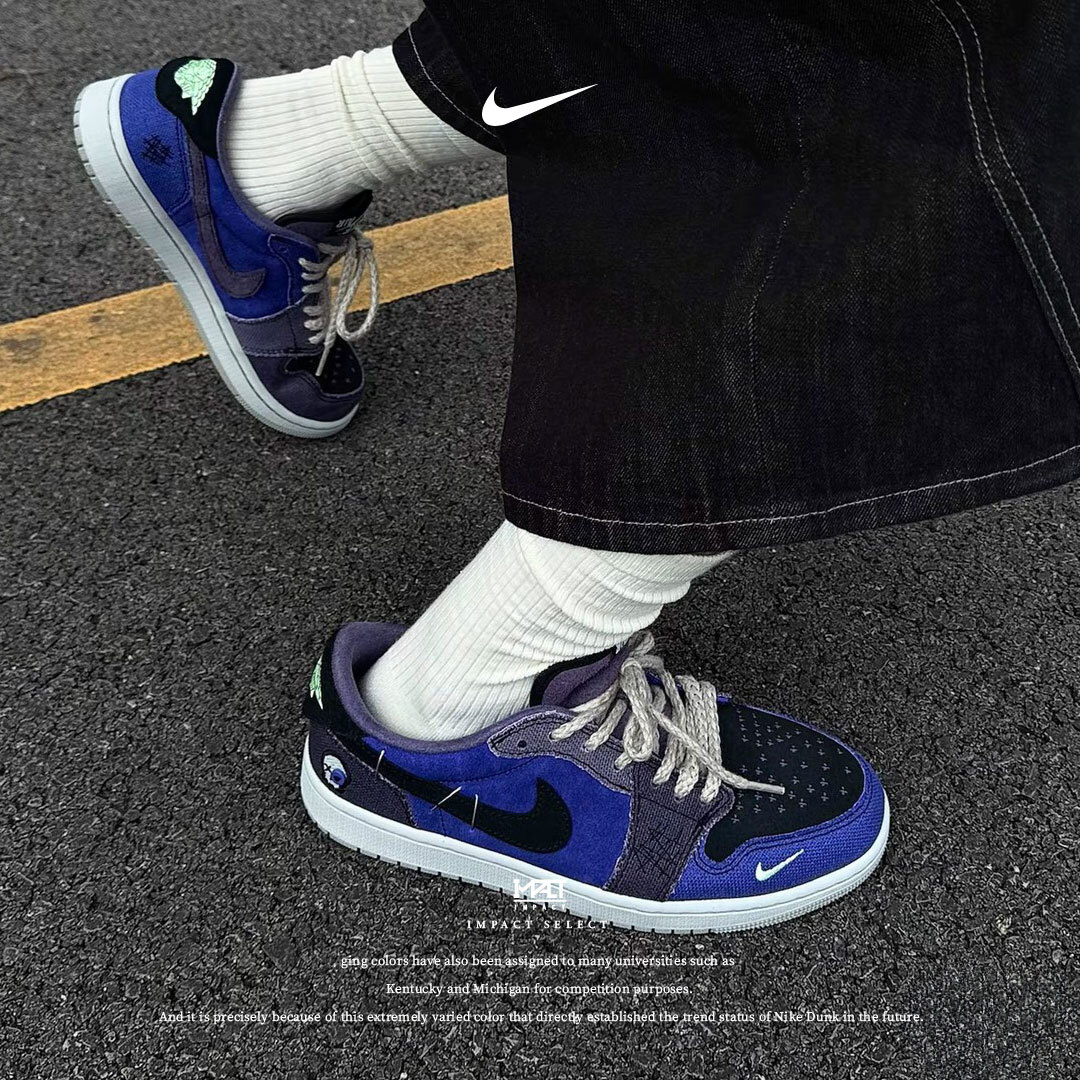 Zion Williamson xAJ1 巫毒娃娃 二代 2025版 藍紫 IH2309-500