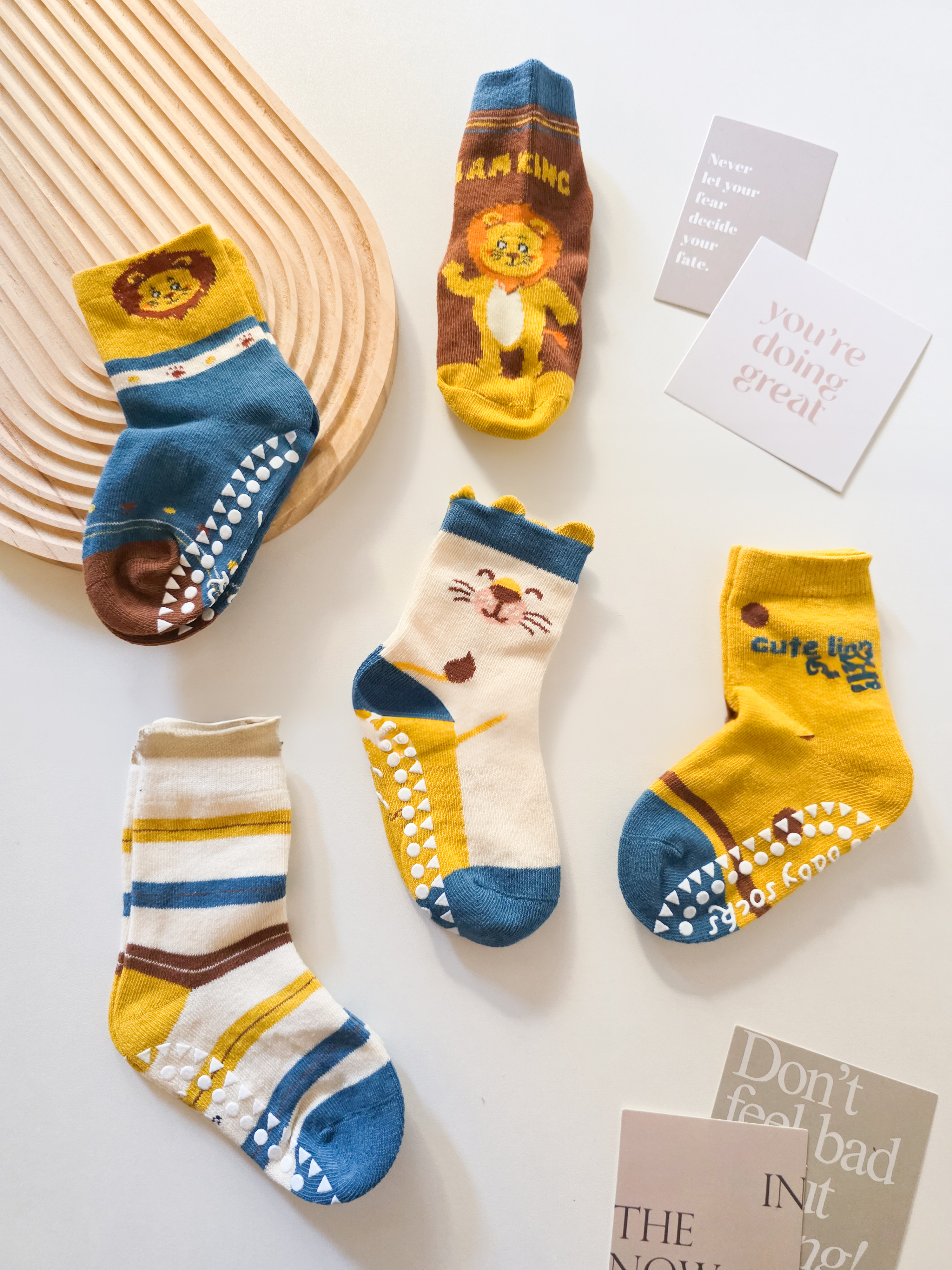 獅子樂園 短筒襪5双組