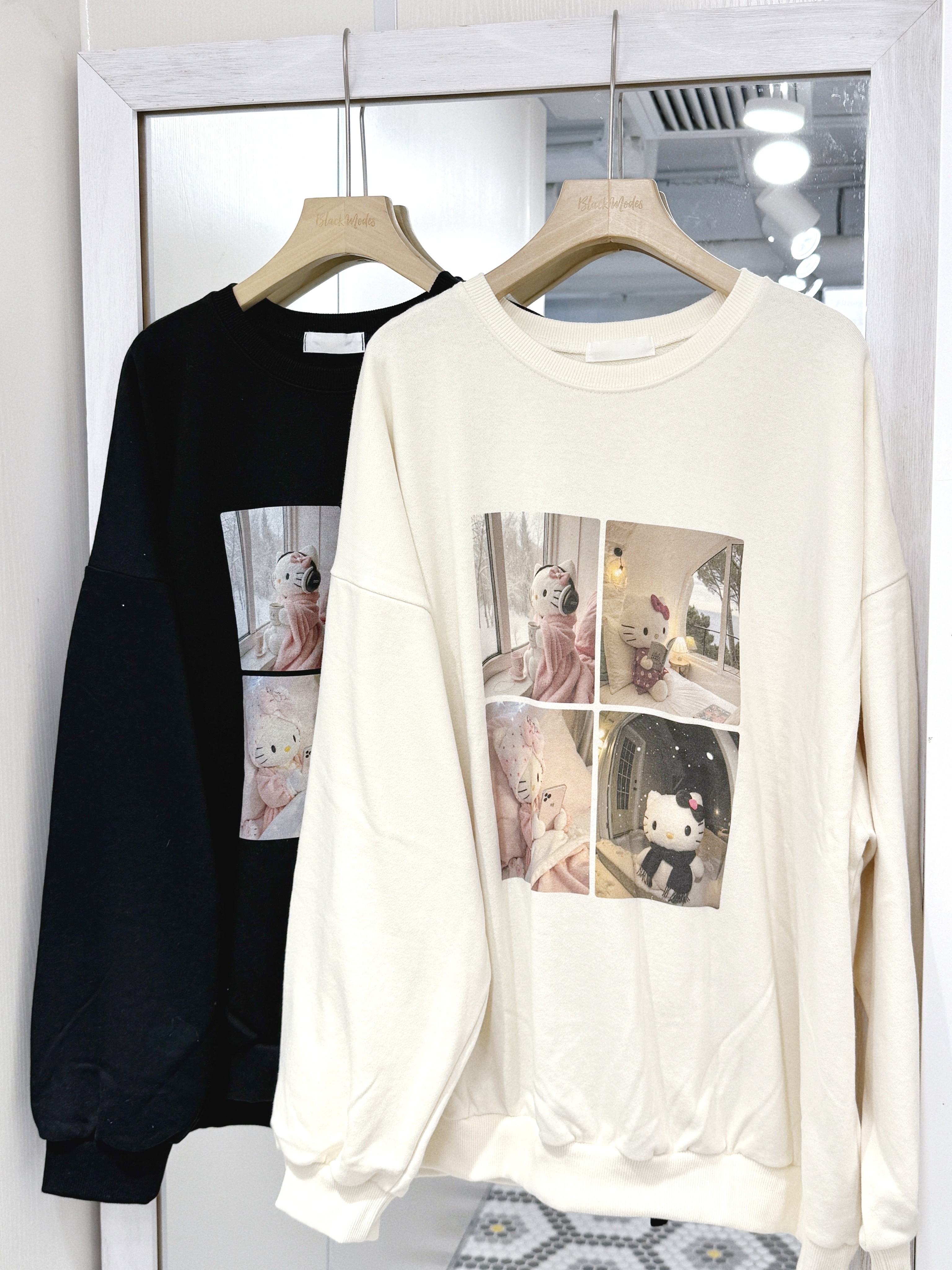H0396｜超可愛4宮格冬日Hello Kitty衛衣≽^•༚• ྀི≼❄️⊹ ࣪ ˖