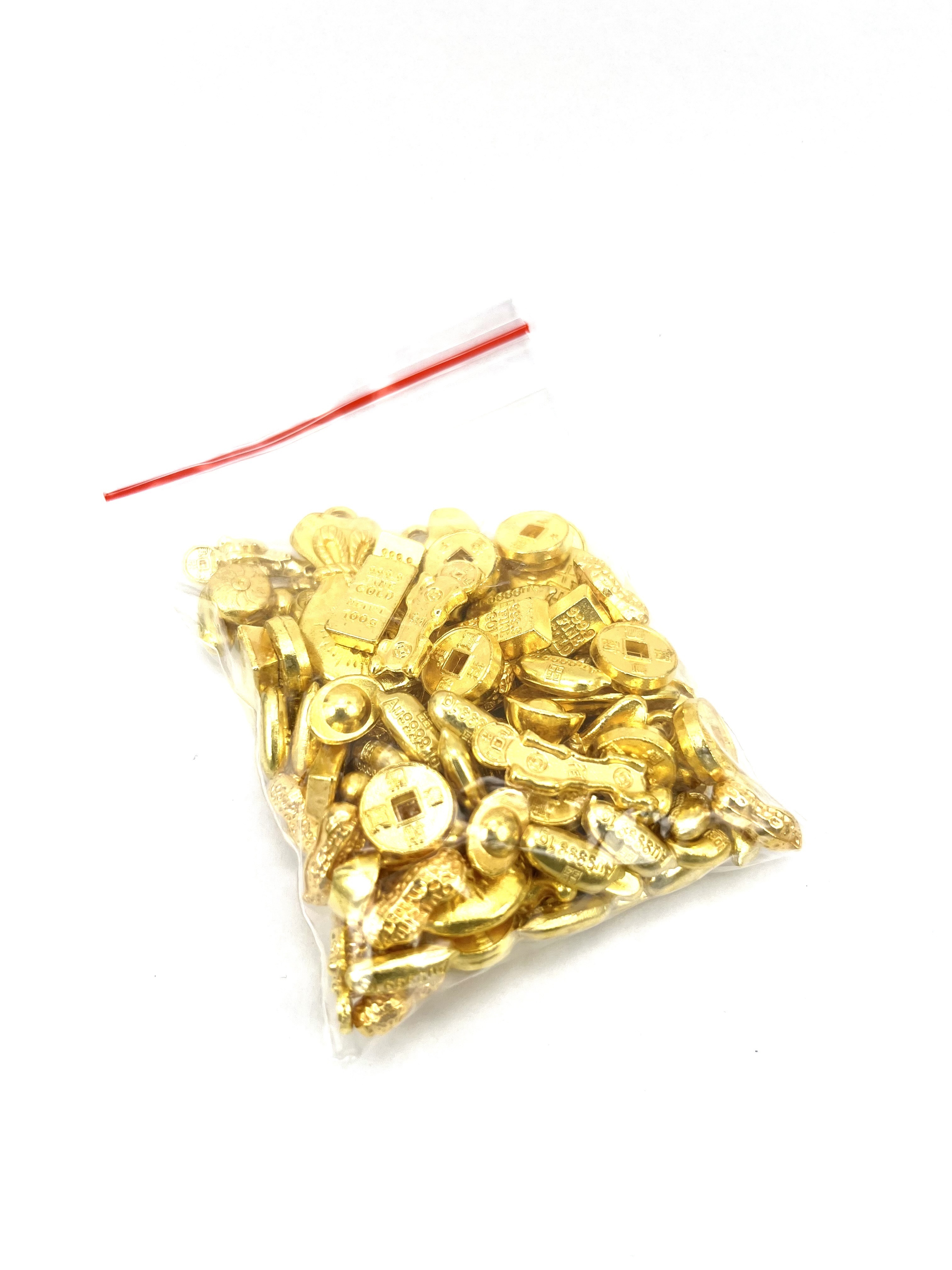 (預訂) 福 - 黃銅法財米 (好事發生 如意算盤 黃金滿屋) (放少量在火庫/流火生金器/私己錢/財位) (20年)