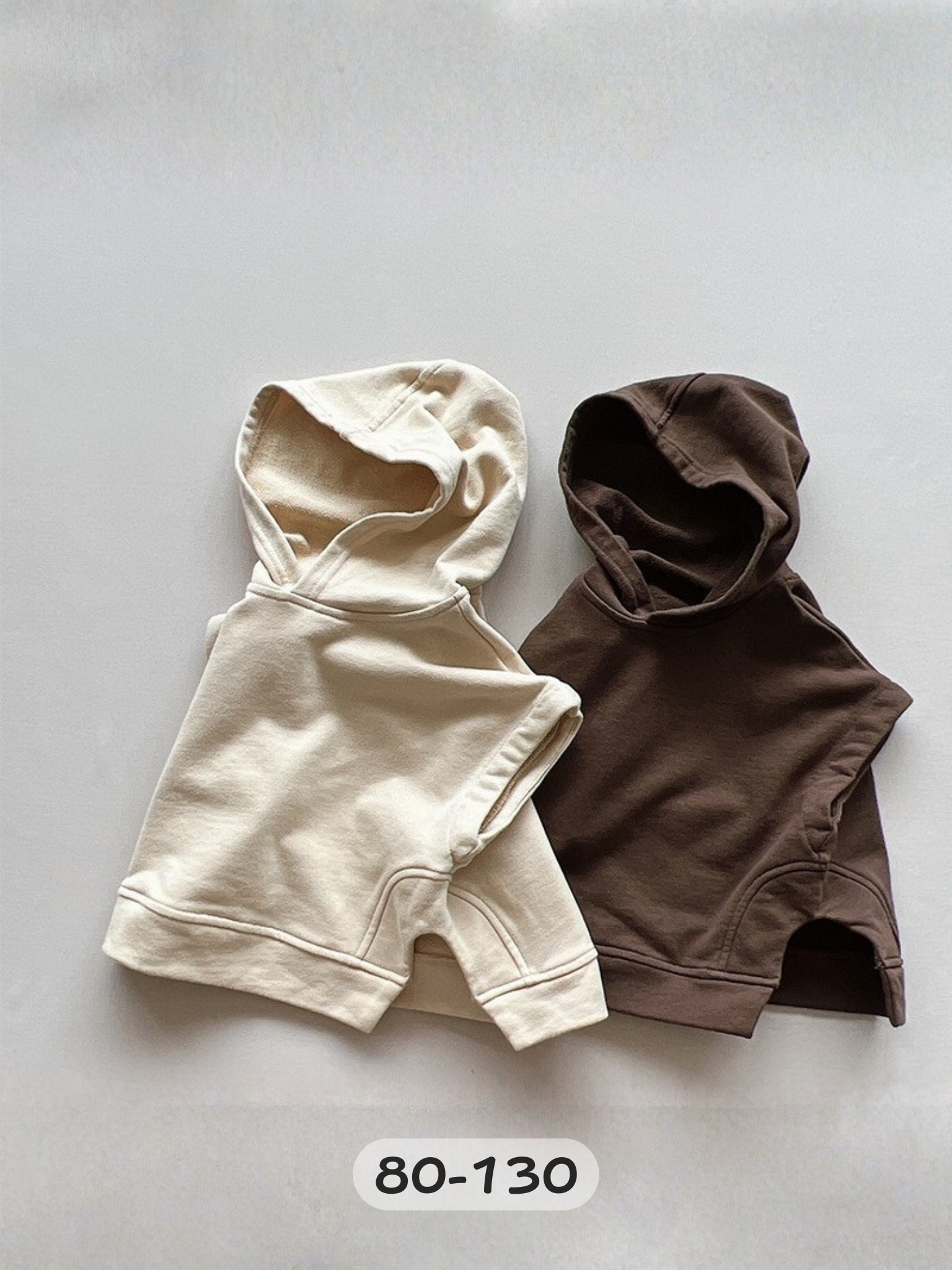 咖杏雙寶 連帽棉質背心