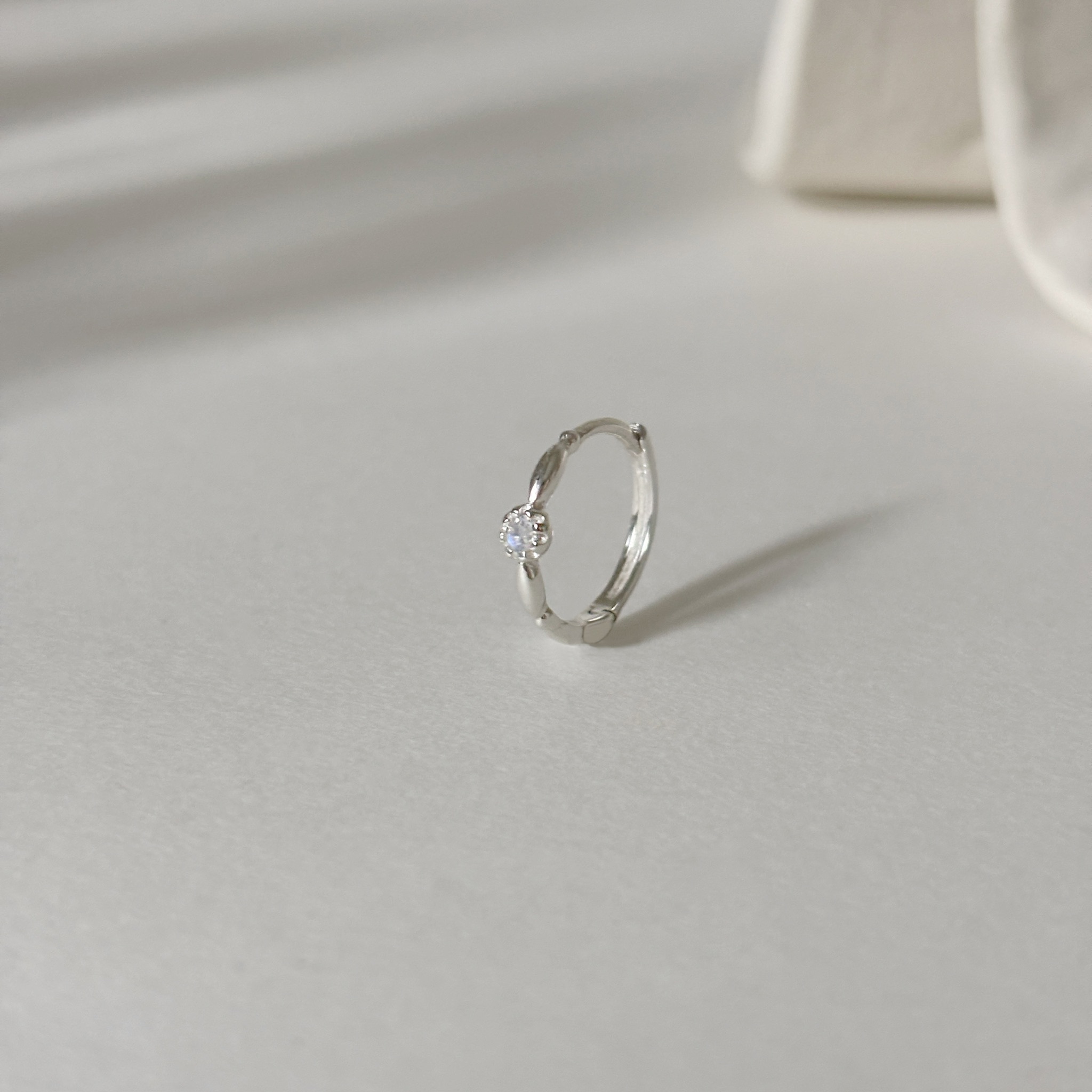 米粒蛋糕月光石耳圈