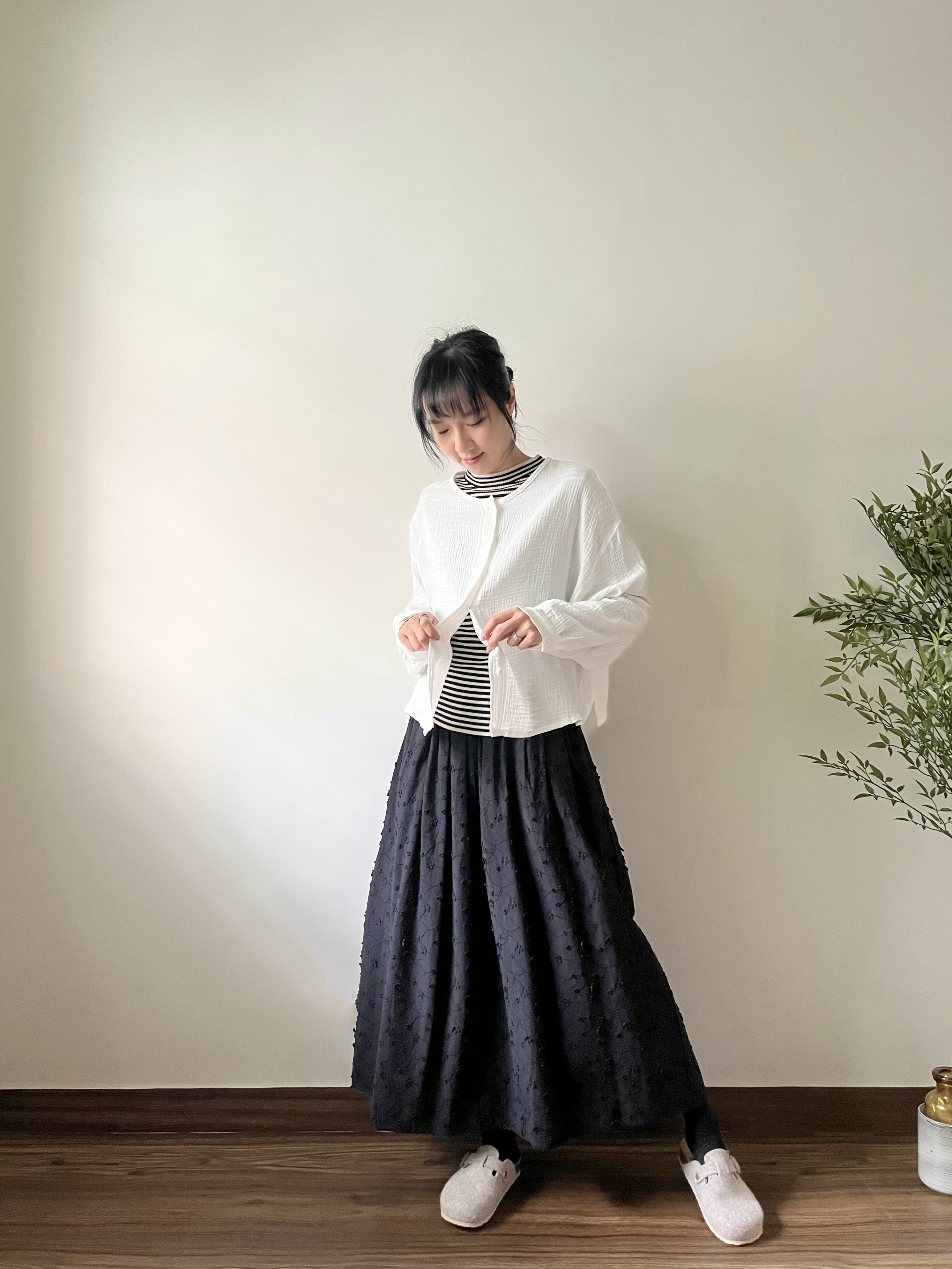 🌿BB棉簡約圓領恤衫