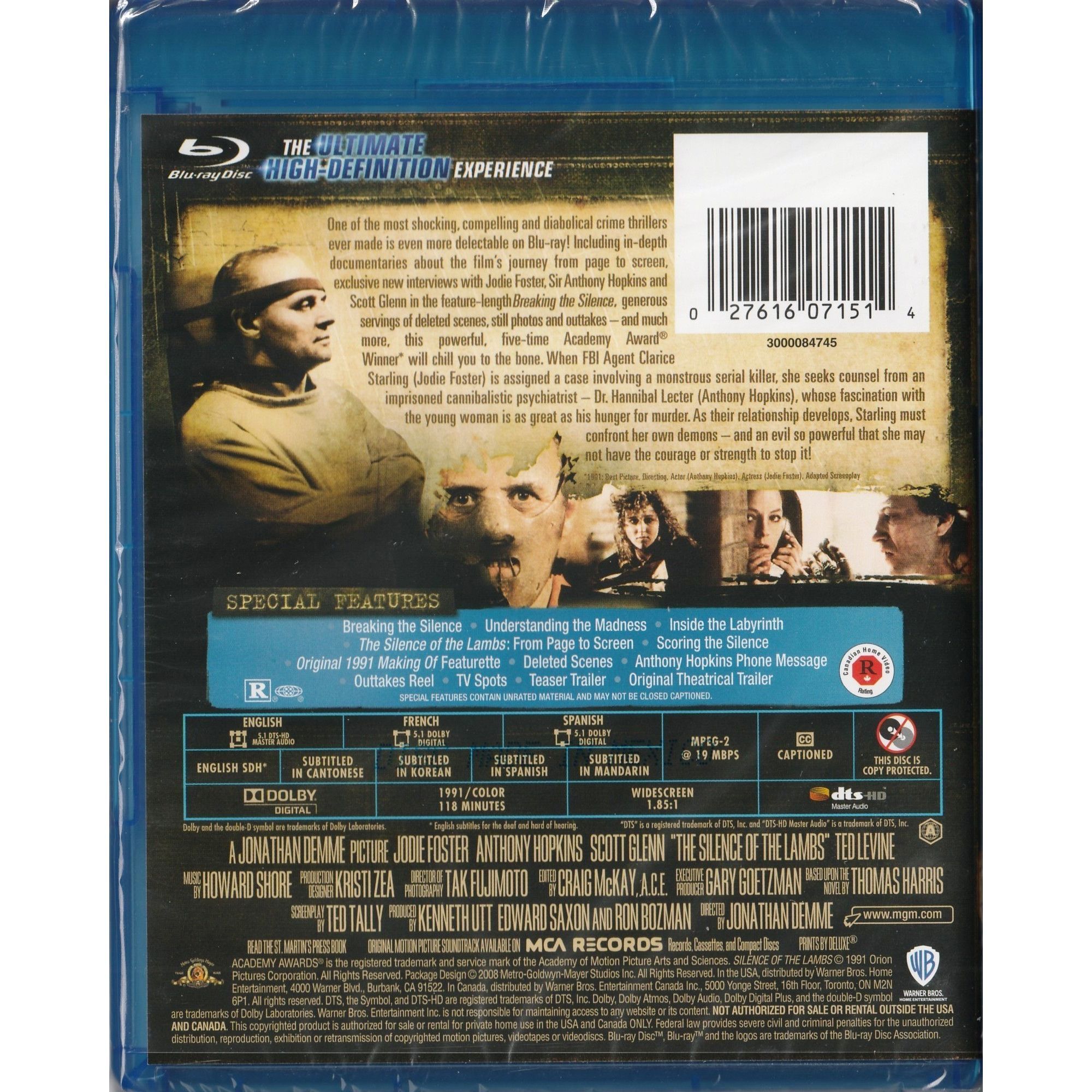 The Silence of the Lambs (1991) (Blu-ray) (US Version)