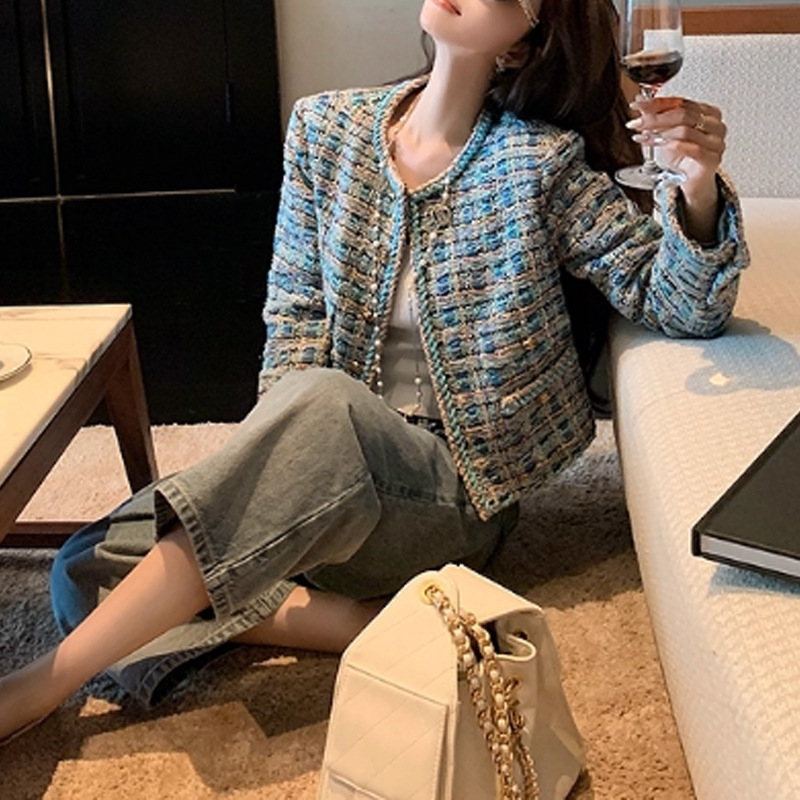 小香高定系列 人魚蘭粗花泥外套