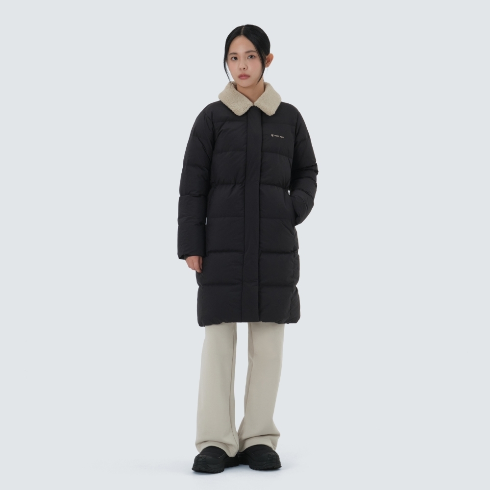 Snow Peak Landair 女款翻領長版絨毛羽絨外套 S25WWG-DJ63