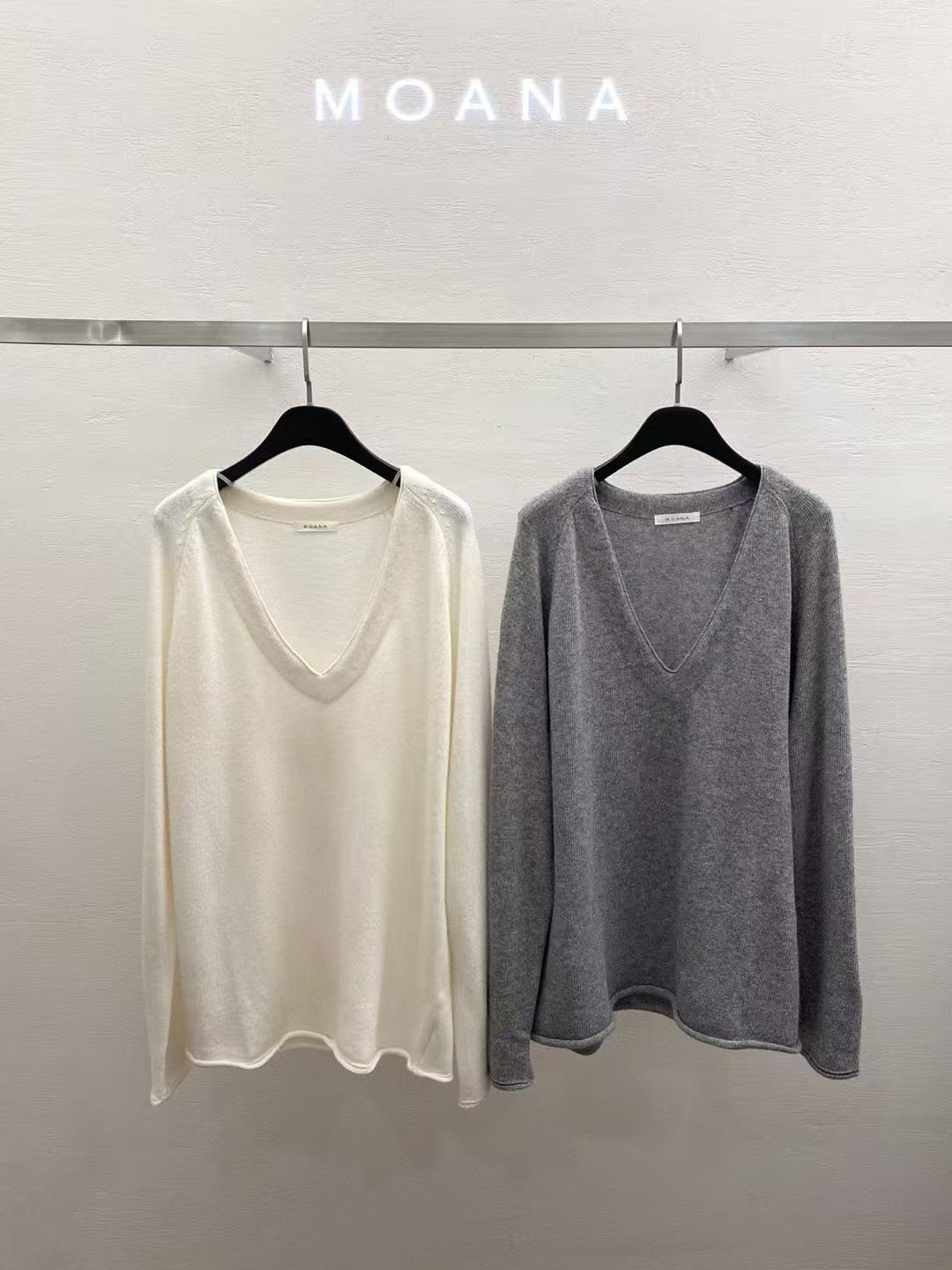 MK5208 大V領慵懶針織衫