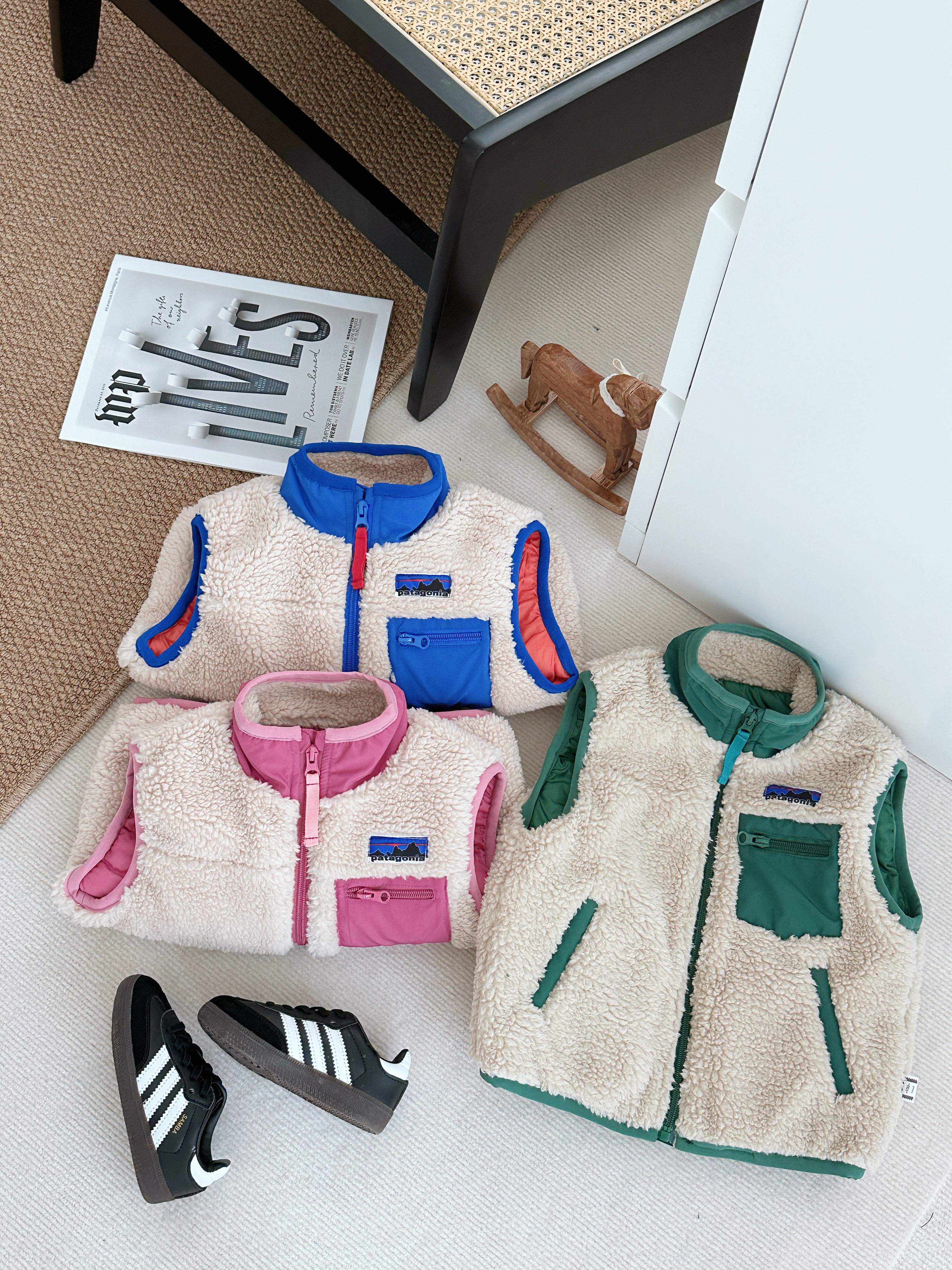 𝐏𝐚𝐭𝐚𝐠𝐨𝐧𝐢𝐚 羔羊毛口袋背心