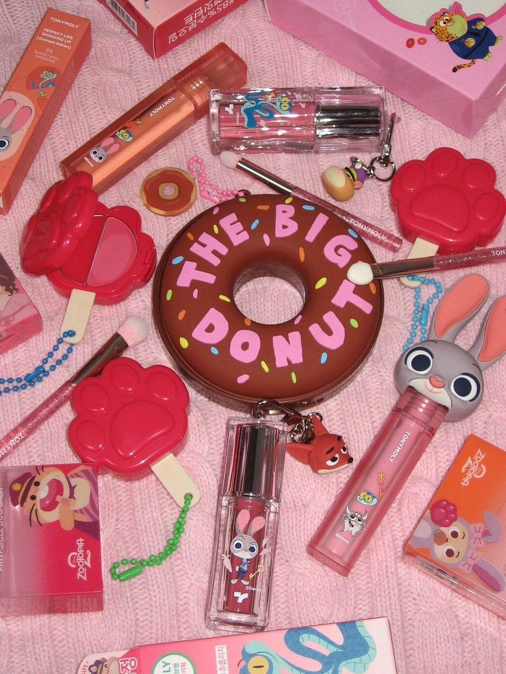 【預購】韓國 TONY MOLY x Zootopia 動物方城市 限量 聯名款 彩妝超值組 爪爪冰棒 兩用膏 唇釉 眼影 送吊飾