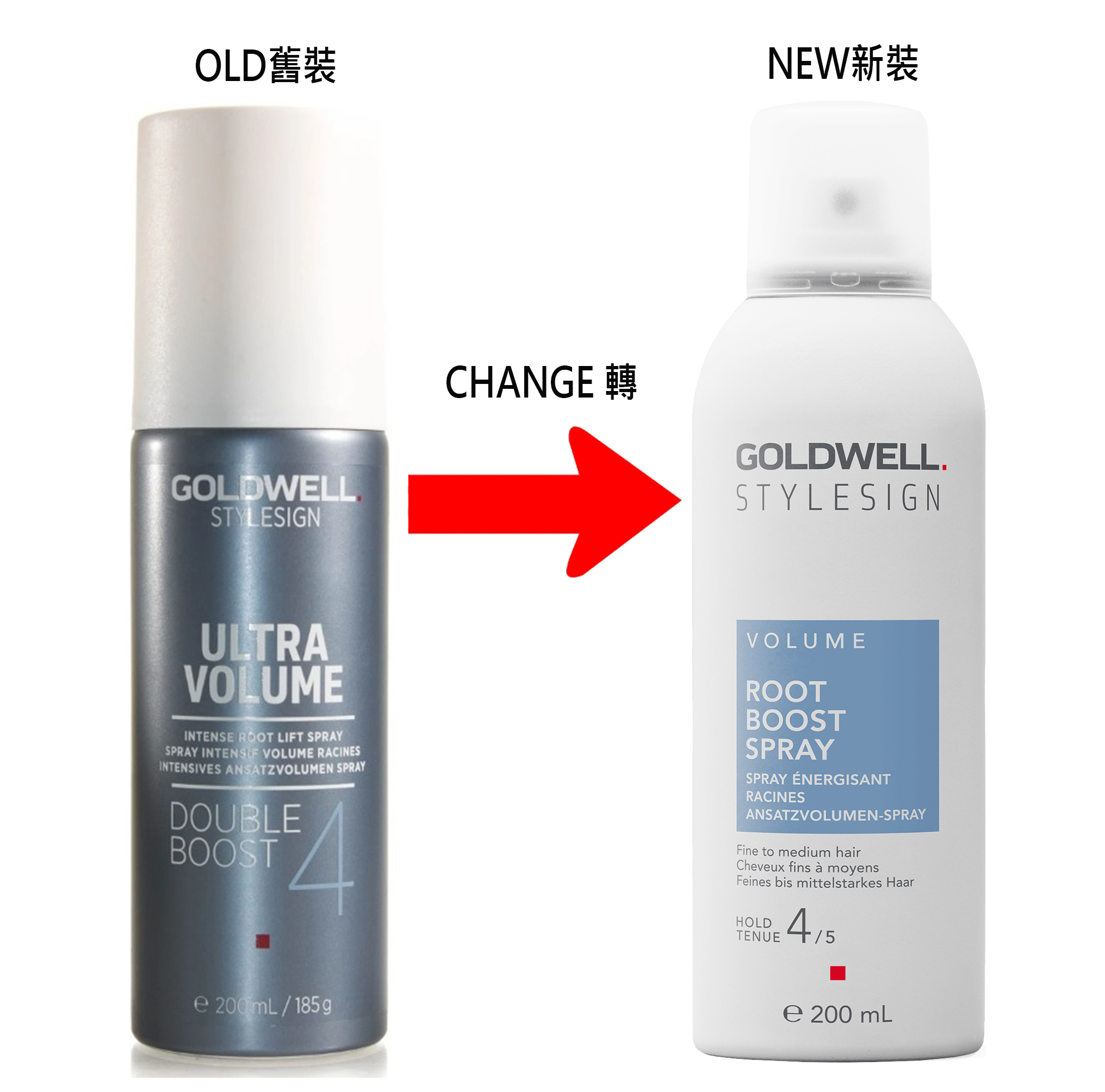 Goldwell Volume Root Boost Spray 200ml/185g 歌薇倍效豐盈髮根噴霧