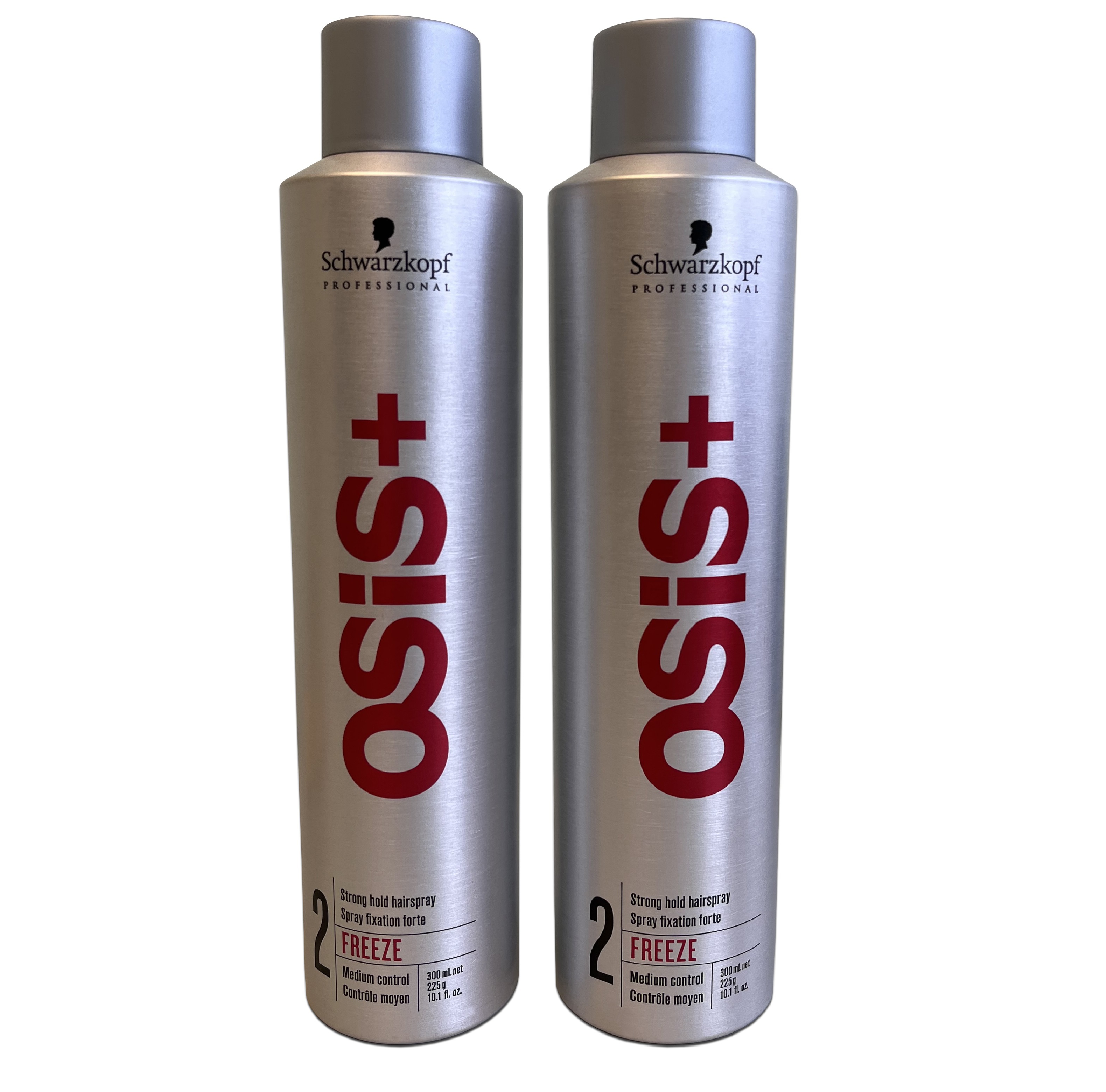 【超抵兩支裝】Schwarzkopf Osis+ Freeze Strong Hold Hairspray(300ml x2)急凍定型噴霧