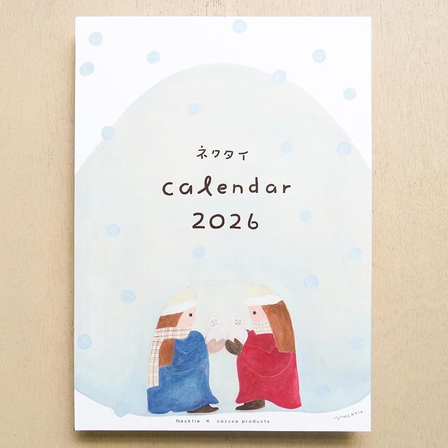 Necktie 領帶  2026月曆 A4月曆卡｜日本表現社