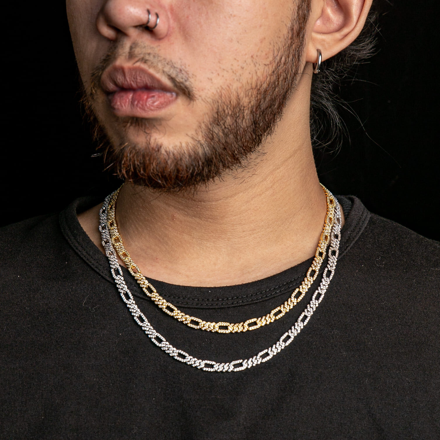 7mm滿鑲費加羅項鍊