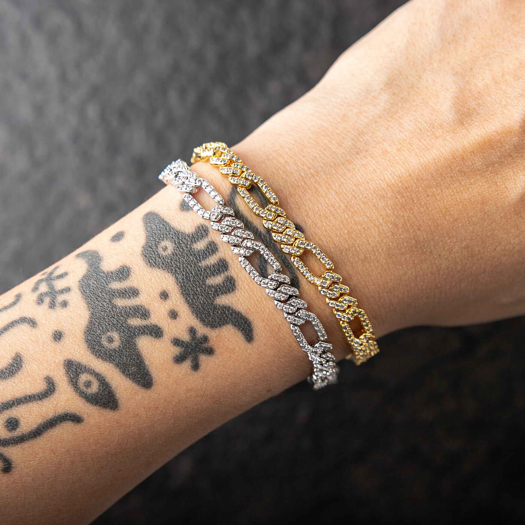 7mm滿鑲費加羅手鍊